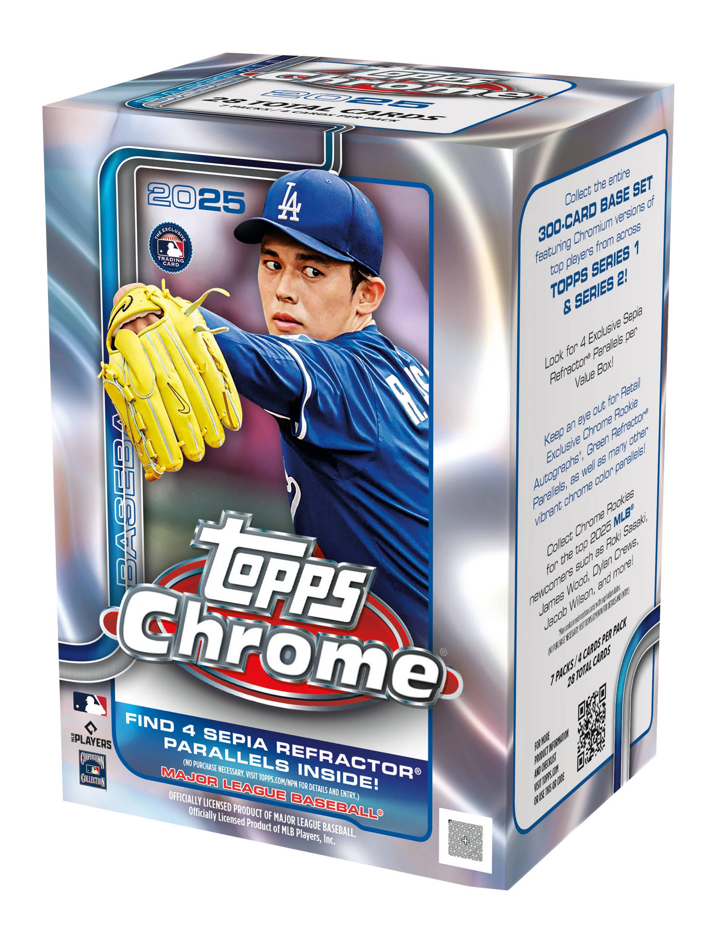 2025 Topps Chrome MLB Baseball Value Blaster Box