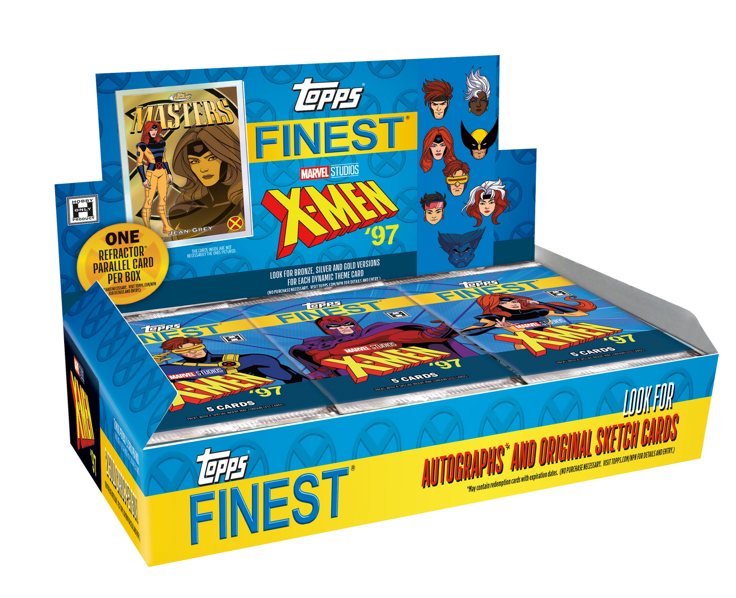 2025 Topps Finest X-Men 97 Hobby Box