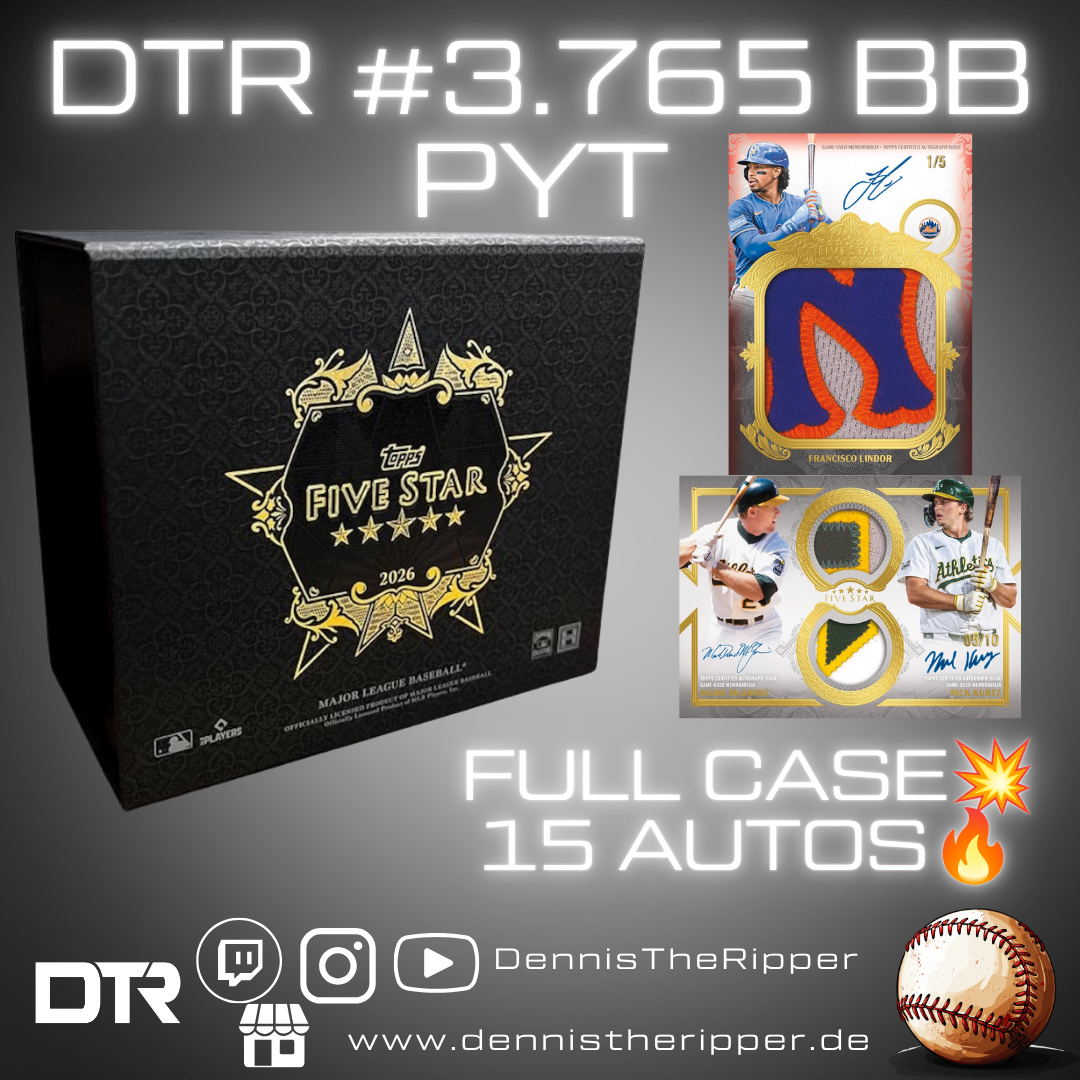 DTR #3765 BB Five Star Full Case PYT Group Break