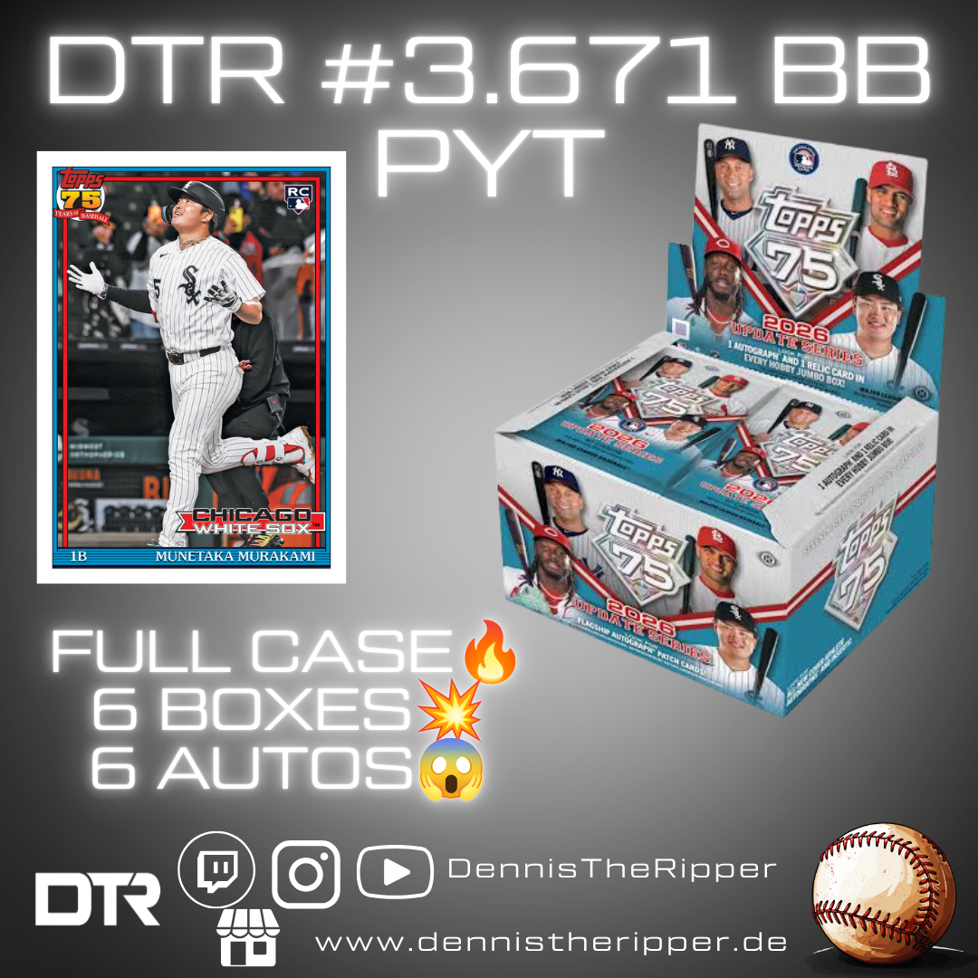 Mini 50% Filler GIGAFILLER! DTR #3671 BB Update Jumbo Full Case PYT Group Break