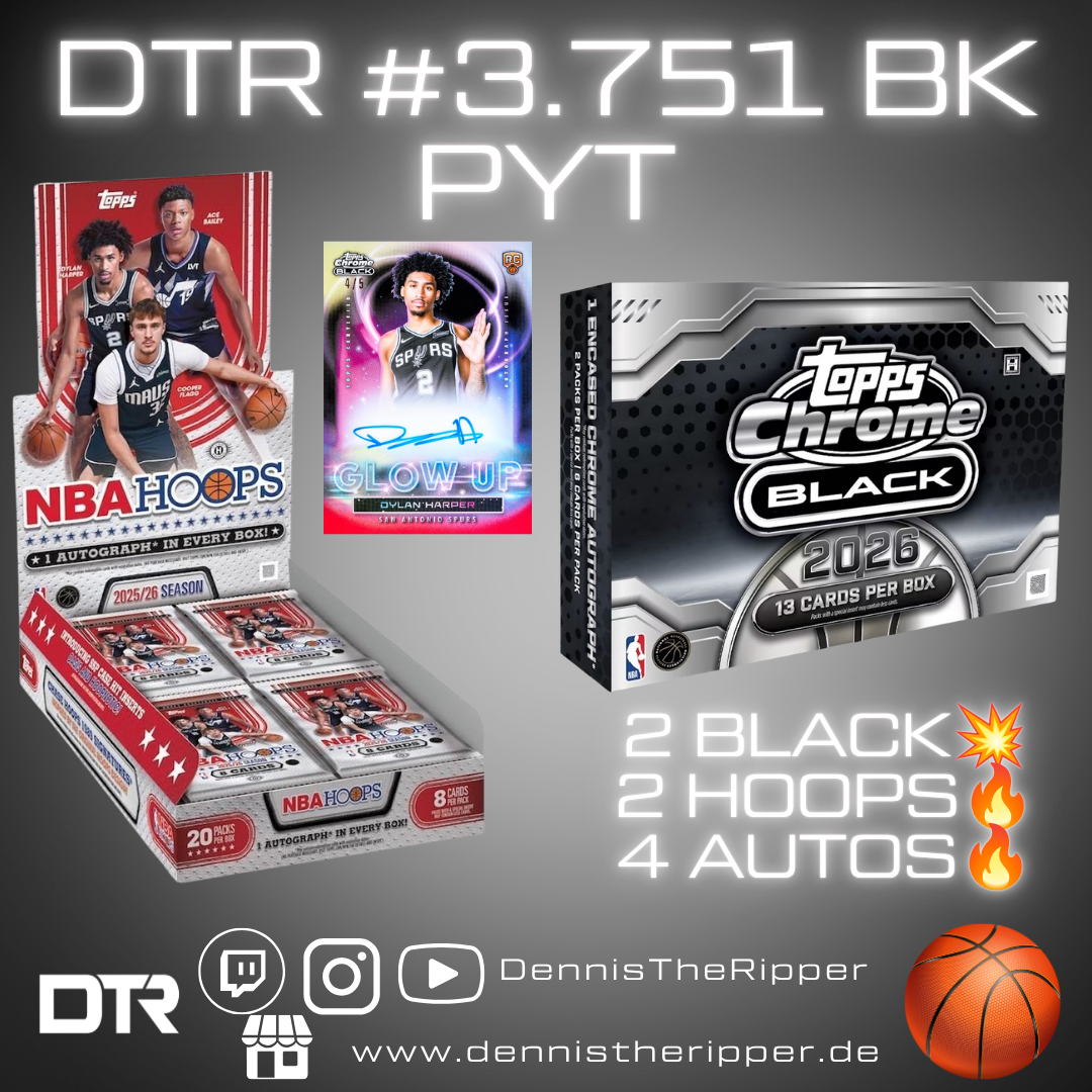 DTR #3751 BK Hoops x Chrome Black Hobby 4 Boxer PYT Group Break