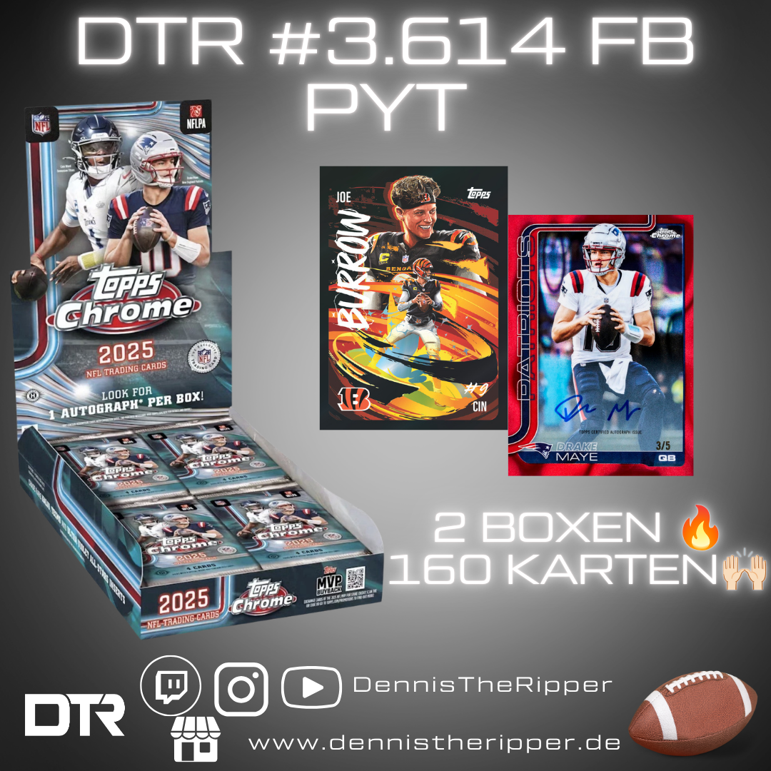 DTR #3614 FB Chrome Hobby 2 Boxer PYT Group Break
