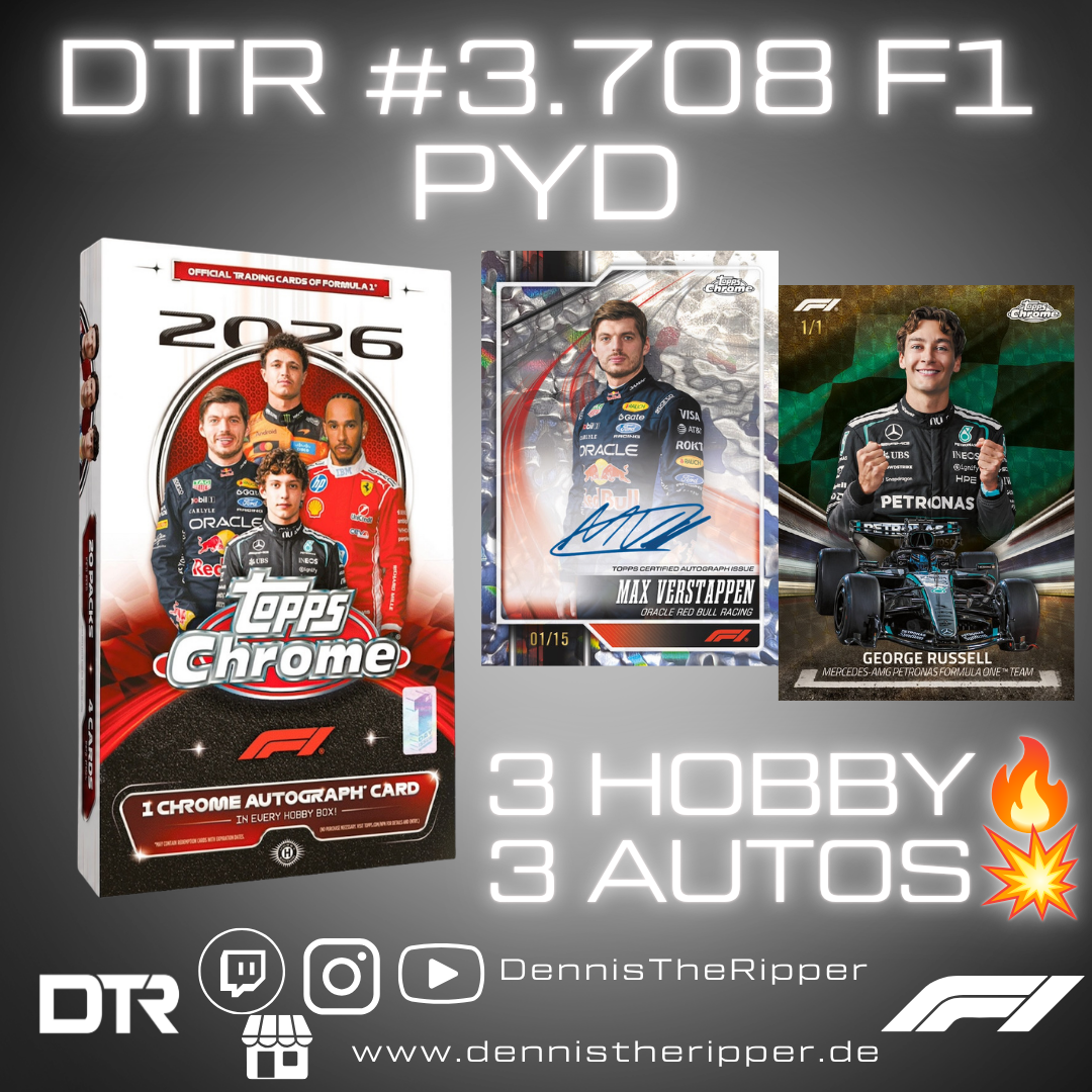 DTR #3707 F1 Chrome Hobby 3 Boxer PYT/PYP Group Break