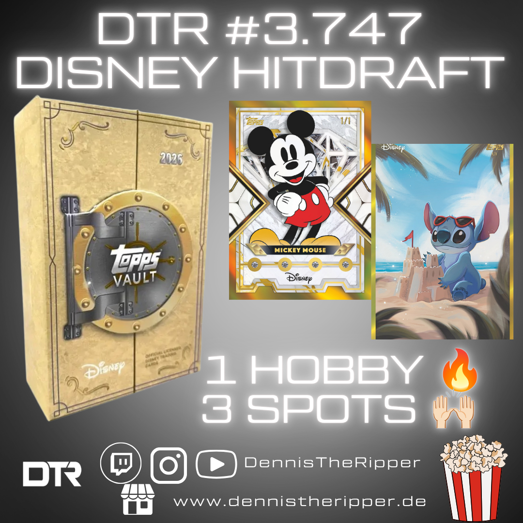 DTR #3747 Disney Vault 1 Box Hit Draft Group Break
