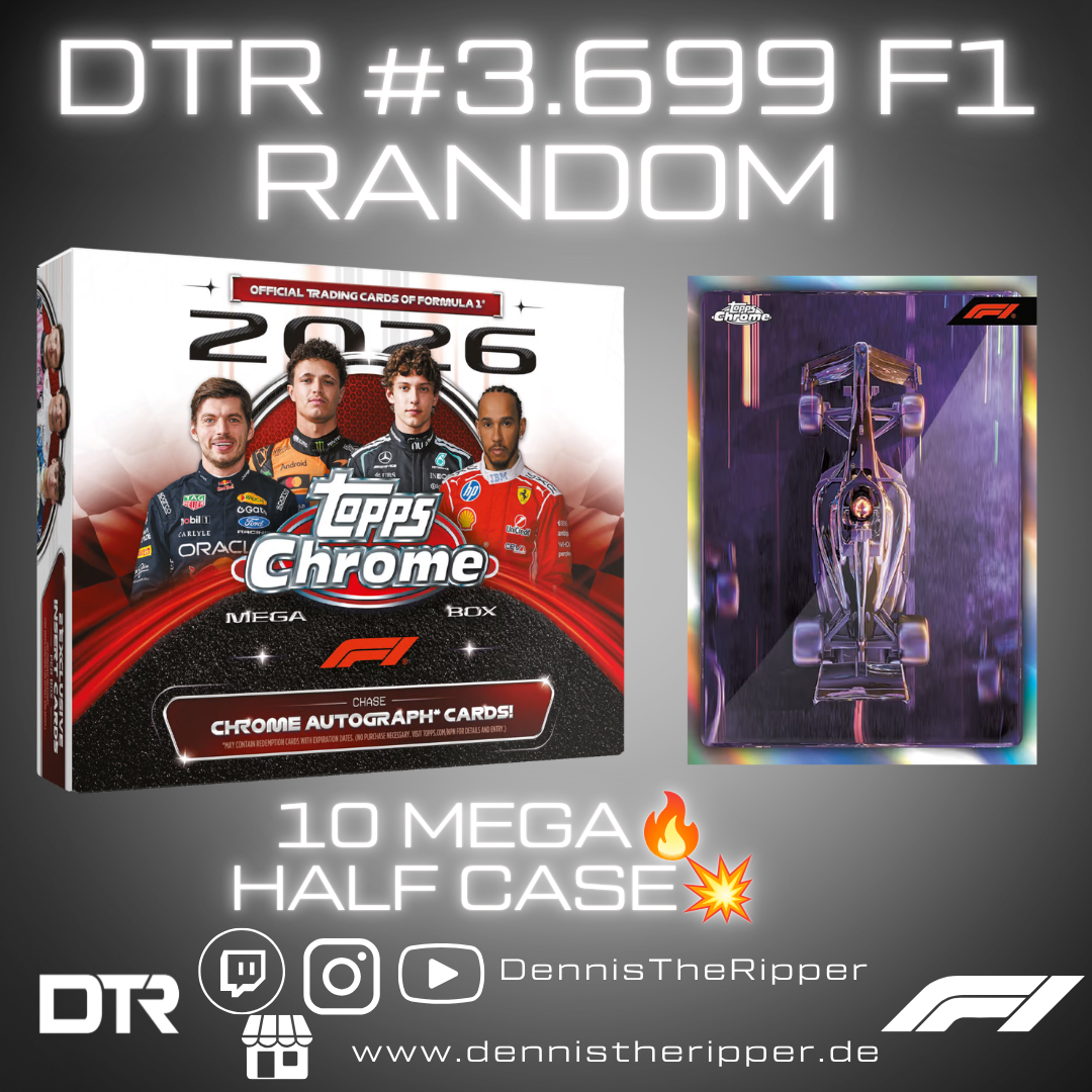 25% Filler DTR #3699 F1 Chrome Mega Half Case Random Group Break