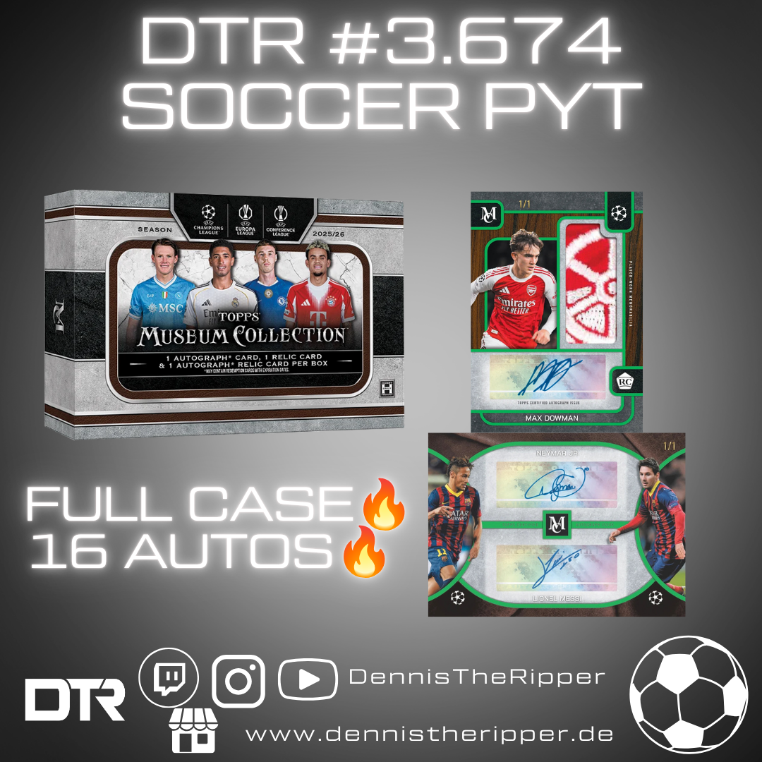 DTR #3674 Soccer UCC Museum Full Case PYT/PYP Group Break