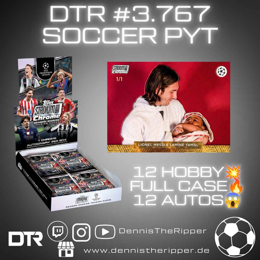 DTR #3767 Soccer Stadium Club UCL Hobby Full Case PYT/PYP Group Break