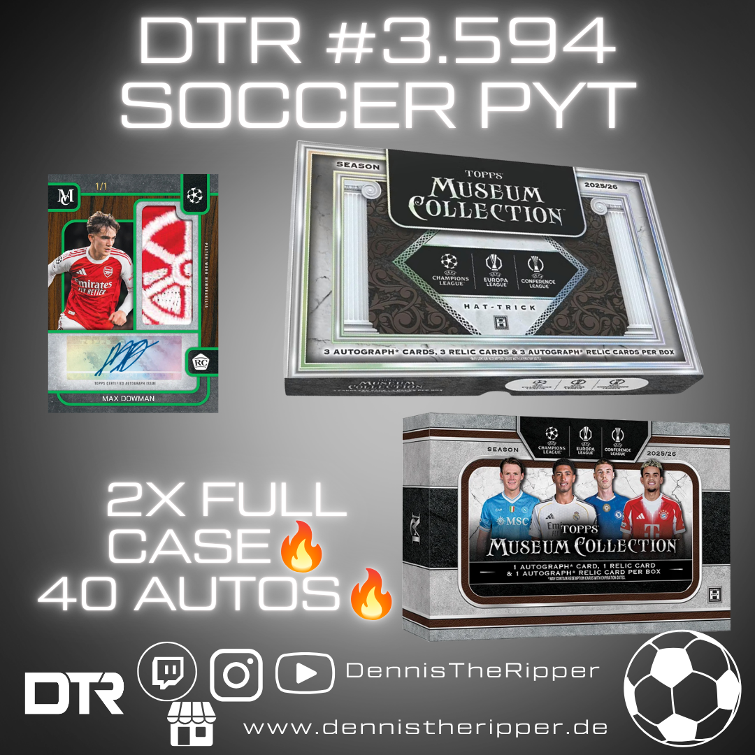 DTR #3594 Soccer UCC Museum Dual Full Case PYT/PYP Group Break