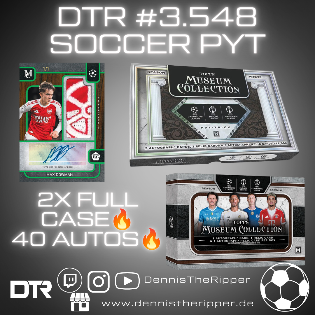 DTR #3548 Soccer UCC Museum Dual Full Case PYT/PYP Group Break