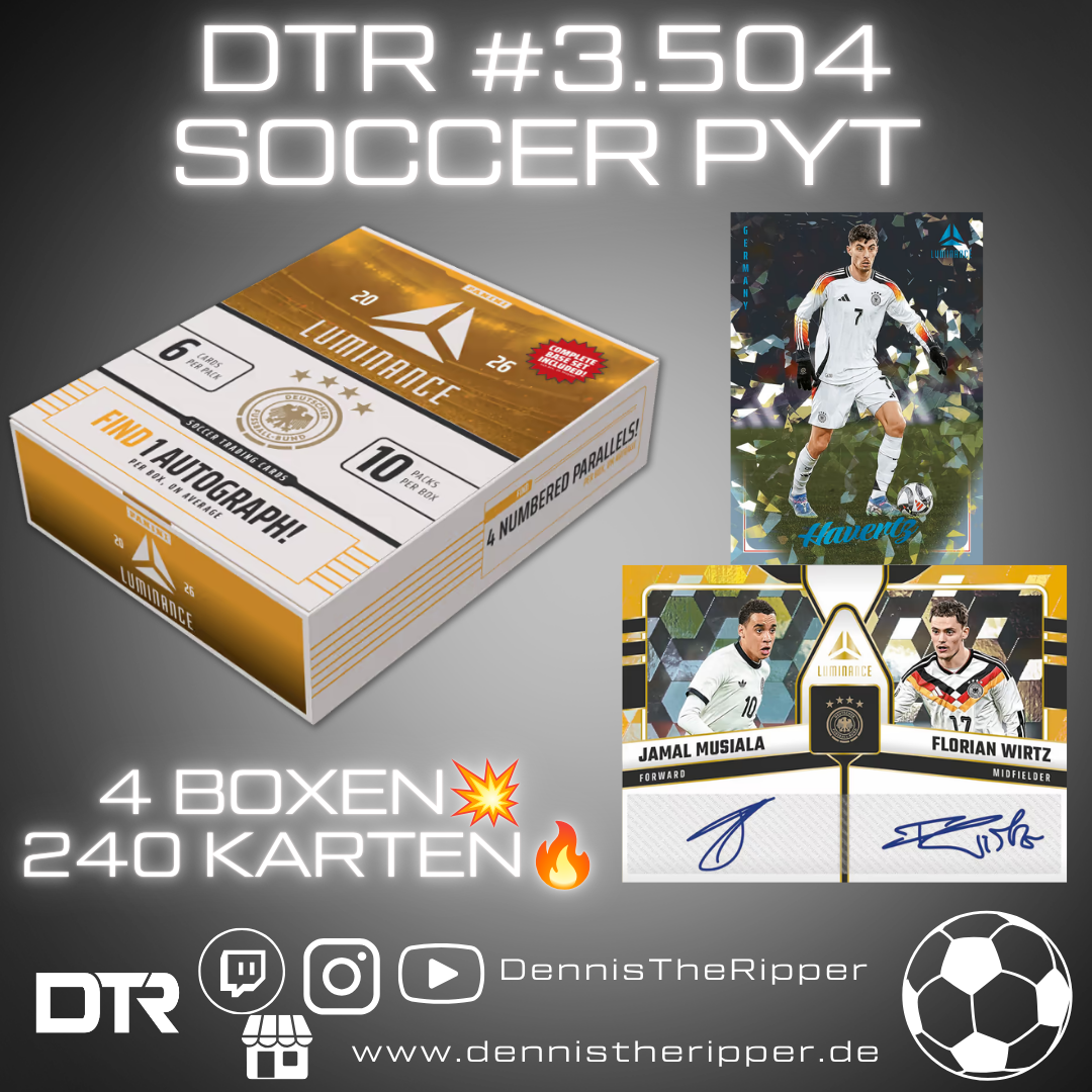 25% Filler DTR #3504 Soccer Luminance Germany 4 Boxer Random Group Break