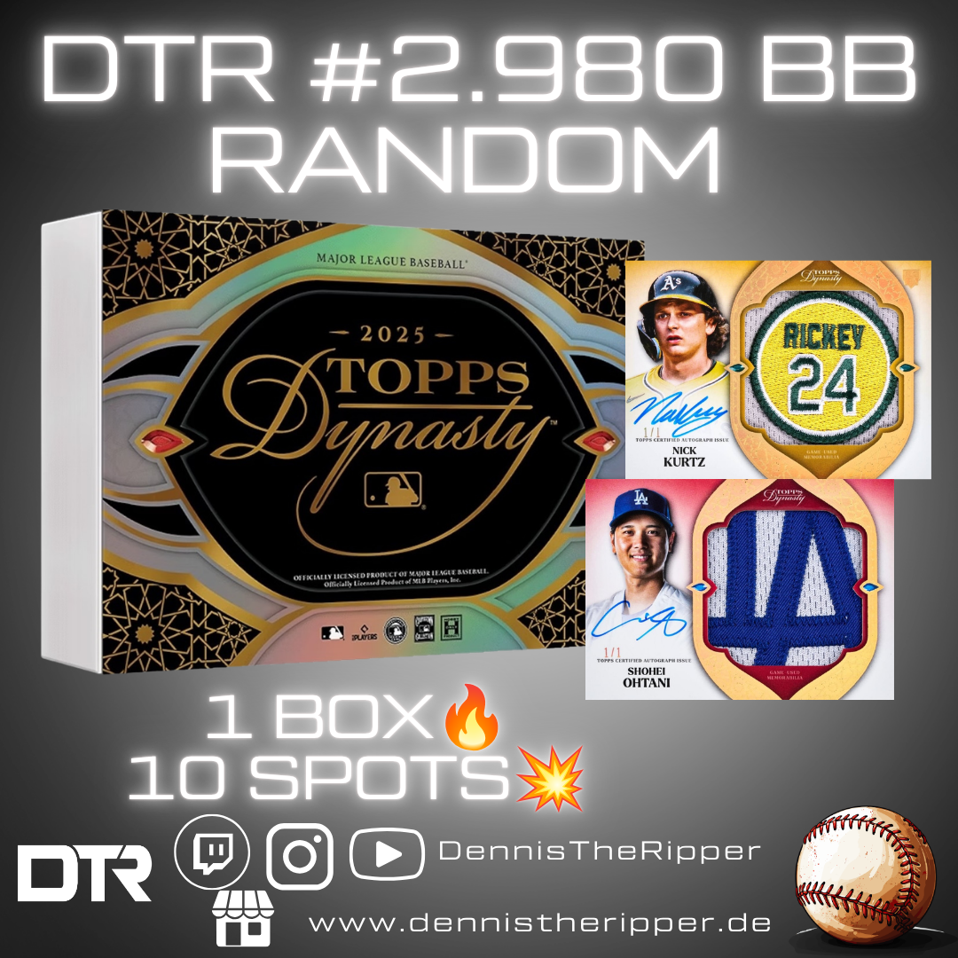 DTR #2980 BB Dynasty Left Side 1 Box Random Group Break