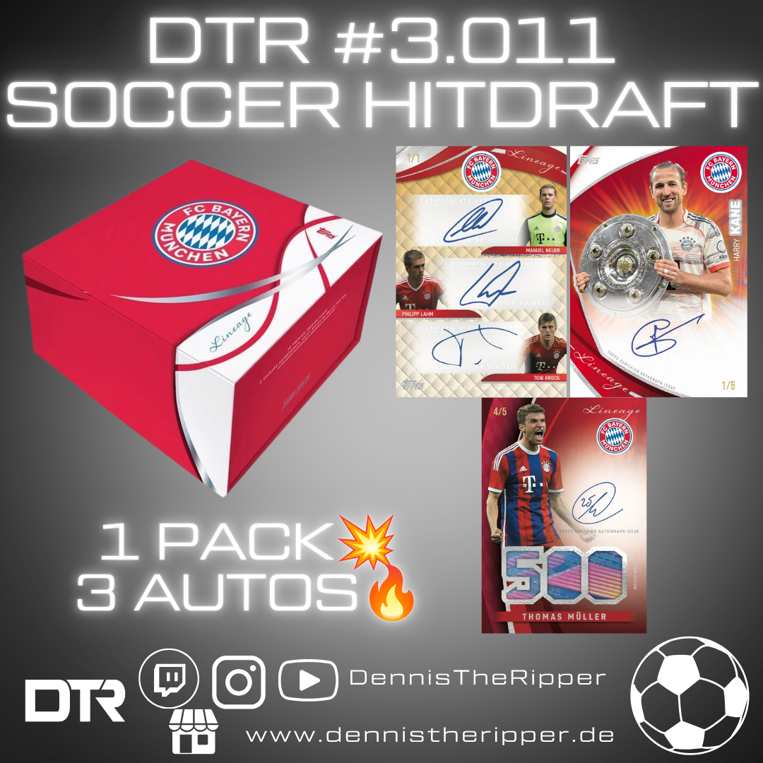 50% Filler DTR #3011 Soccer FC Bayern Lineage 1 Box Hit Draft Group Break