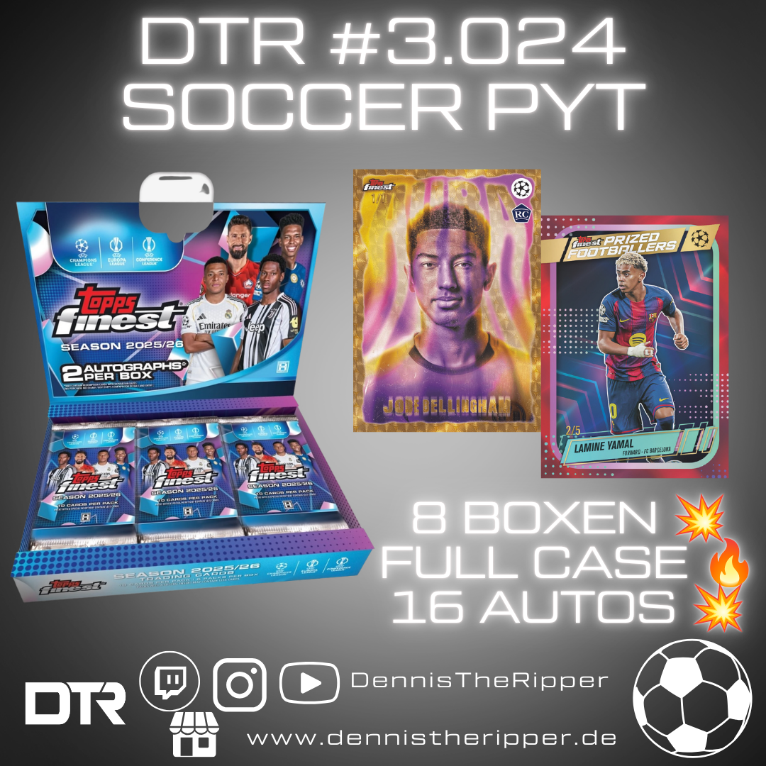 DTR #3024 Soccer Finest UCC Hobby Full Case PYT/PYP Group Break