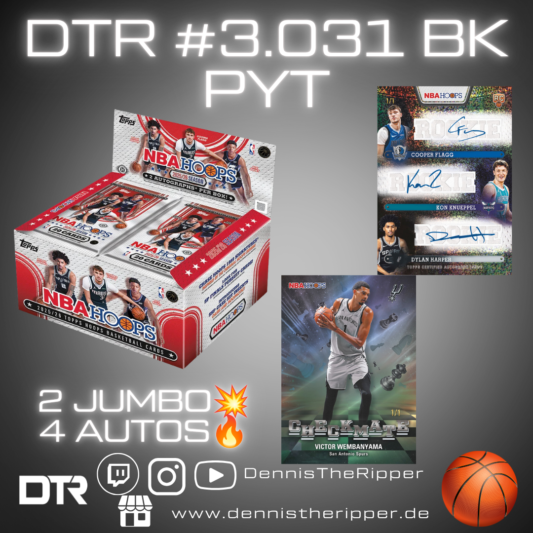 DTR #3031 BK Hoops Hobby 1 Box PYT Group Break