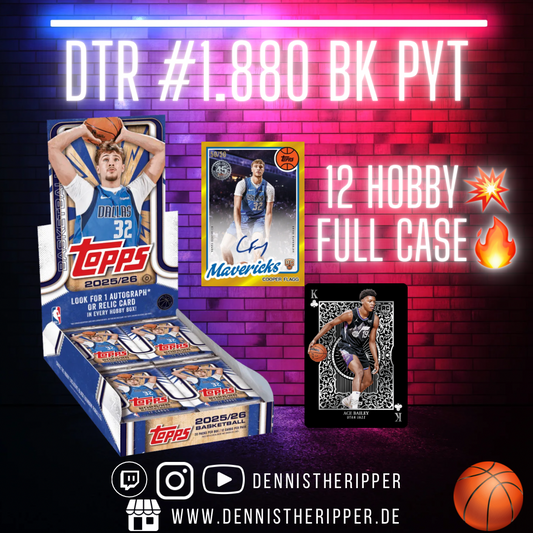 DTR #1880 BK Hobby PYT Full Case Group Break