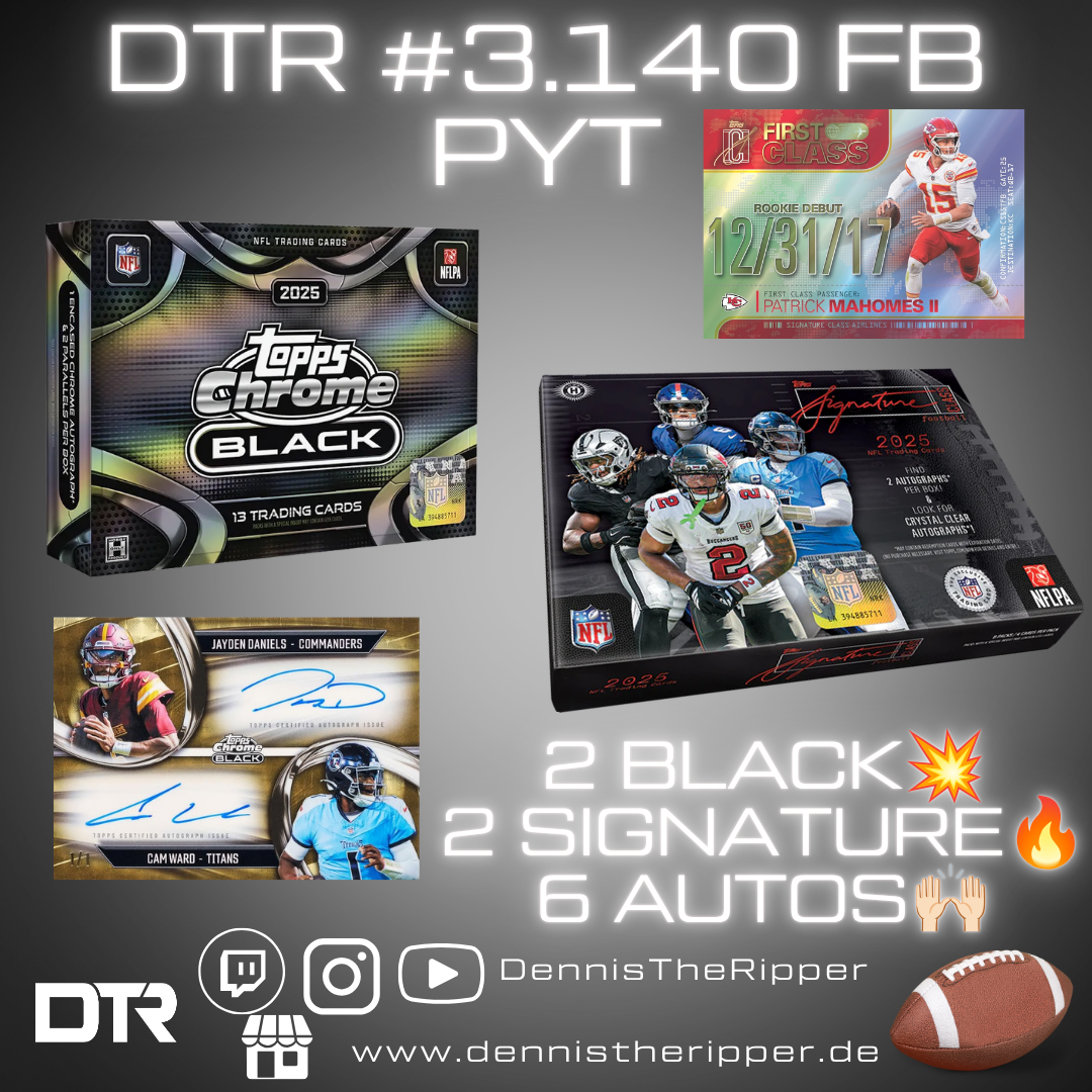 DTR #3140 FB Signature X Black 4 Boxer PYT Group Break