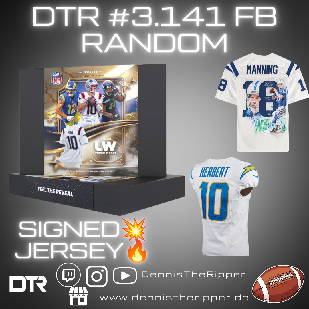 DTR #3141 FB Under Wraps NFL Jersey 1 Box Random Group Break