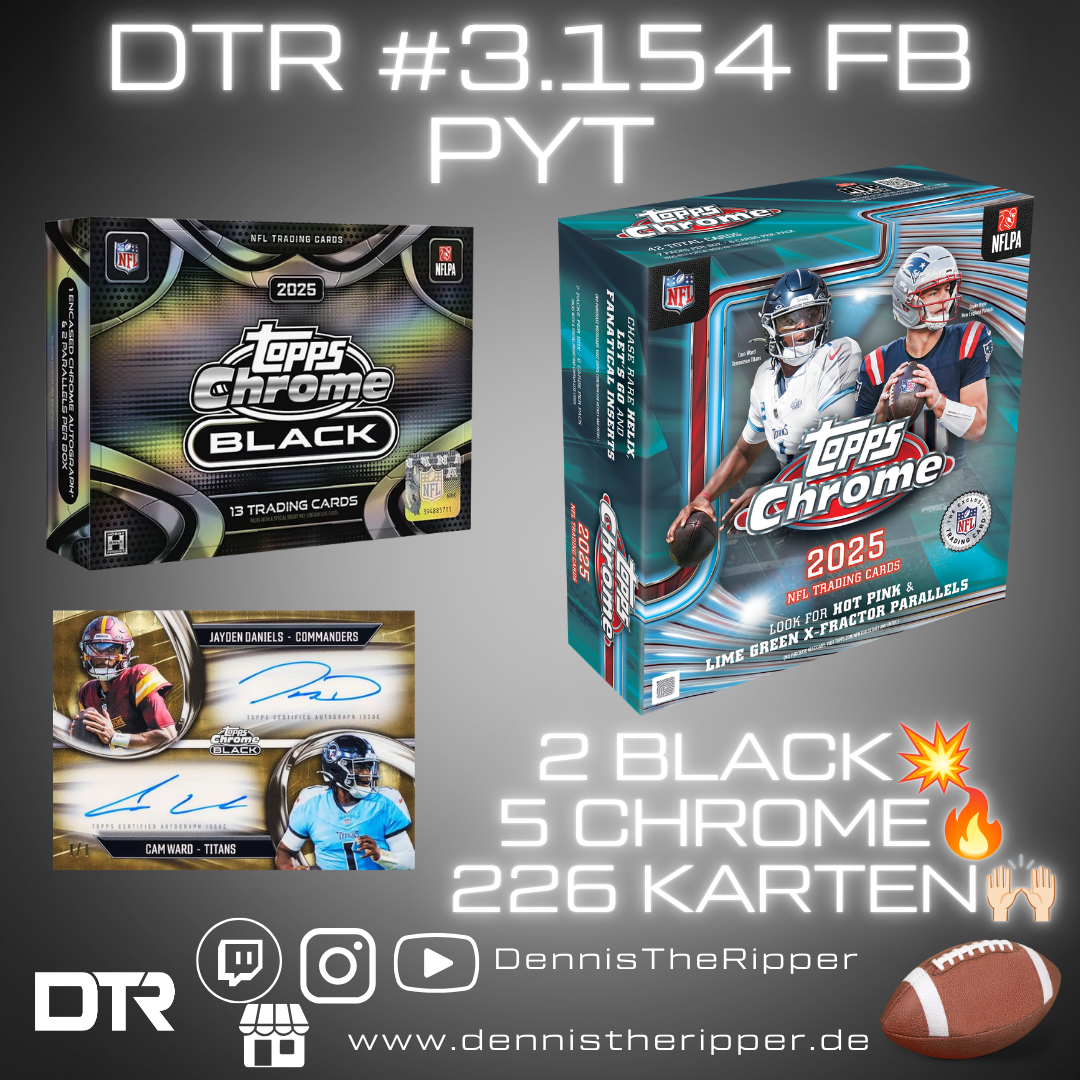 DTR #3154 FB Chrome X Black 7 Boxer PYT Group Break