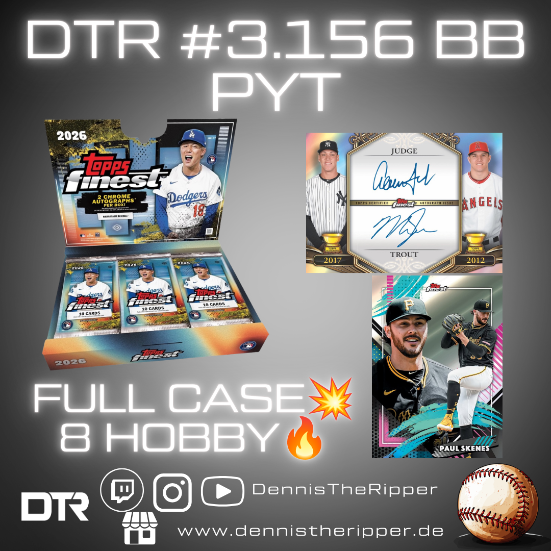 Mini 25% Filler GIGAFILLER! DTR #3156 BB Finest Hobby Full Case PYT Group Break