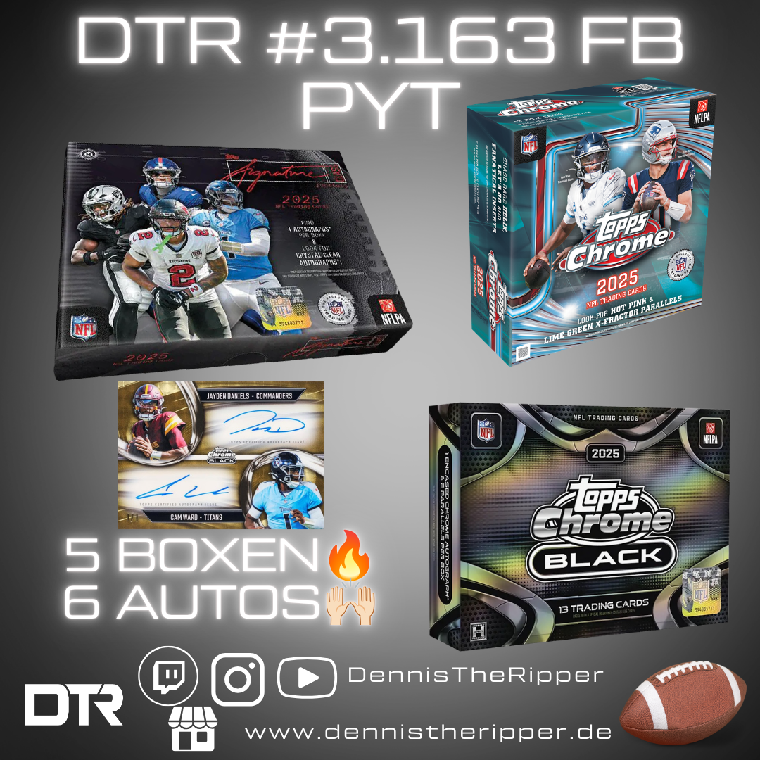 DTR #3163 FB Signature X Chrome X Black 5 Boxer PYT Group Break