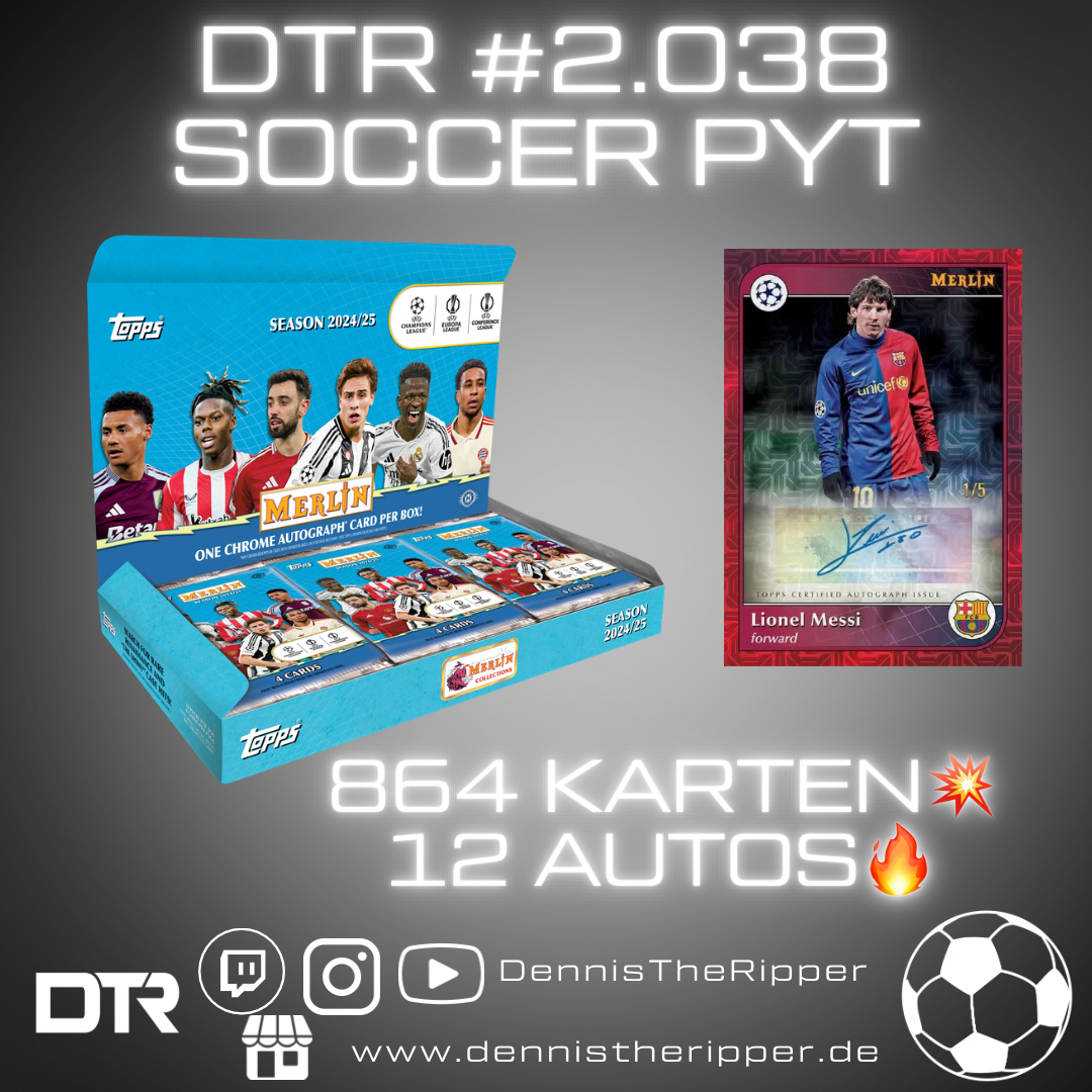 DTR #2038 Soccer Merlin Hobby Full Case PYT 2