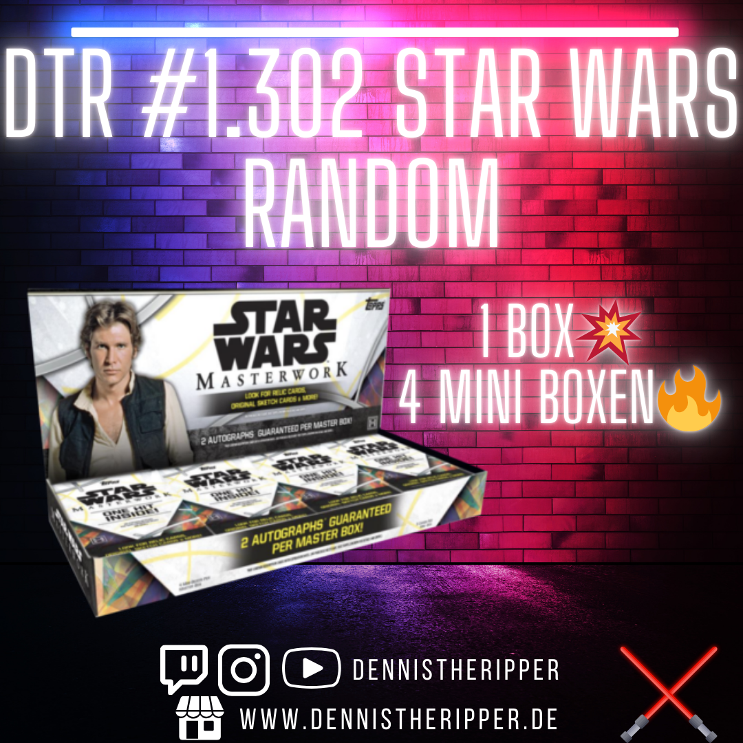 DTR #1302 Star Wars Mixer Random Group Break 10% Filler