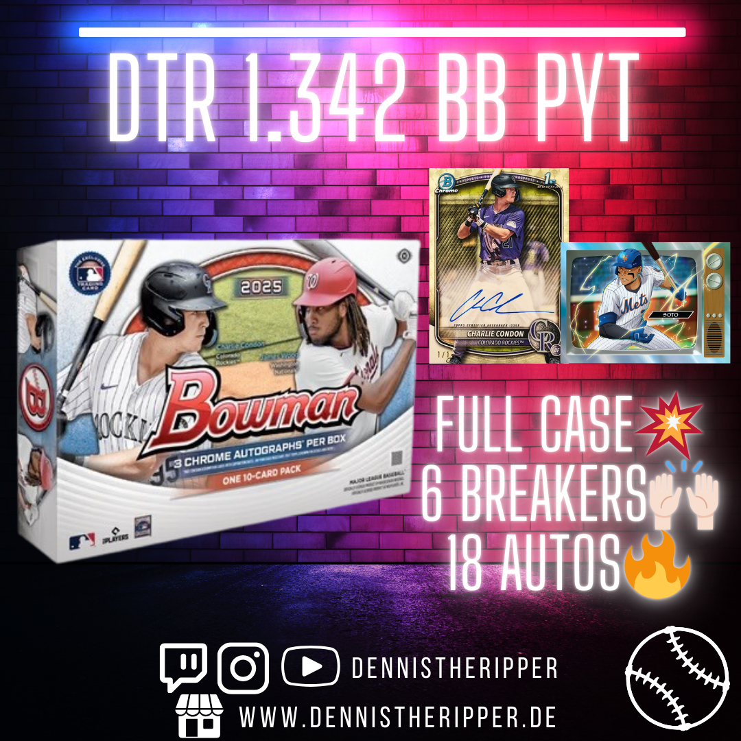 DTR #1342 BB Bowman Breakers Full Case Group Break PYT