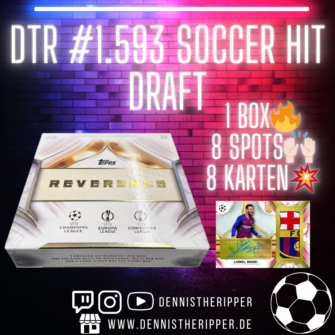 DTR #1593 UCC Reverence Hit Draft Group Break 10% Filler