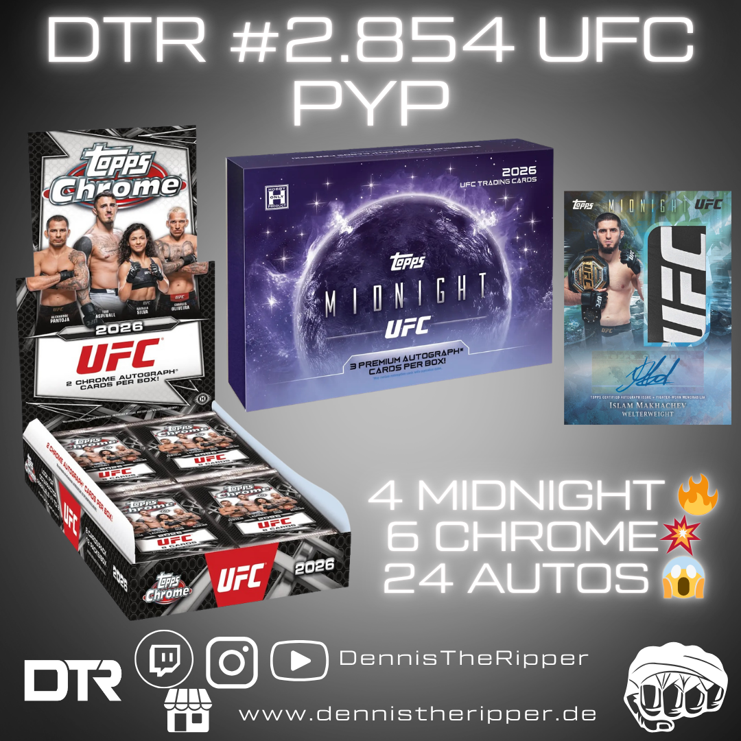 UltraMini 10 Filler 5 Sieger DTR #2854 UFC Midnight X Chrome Dual Half Case Half Case PYT/PYP Group Break