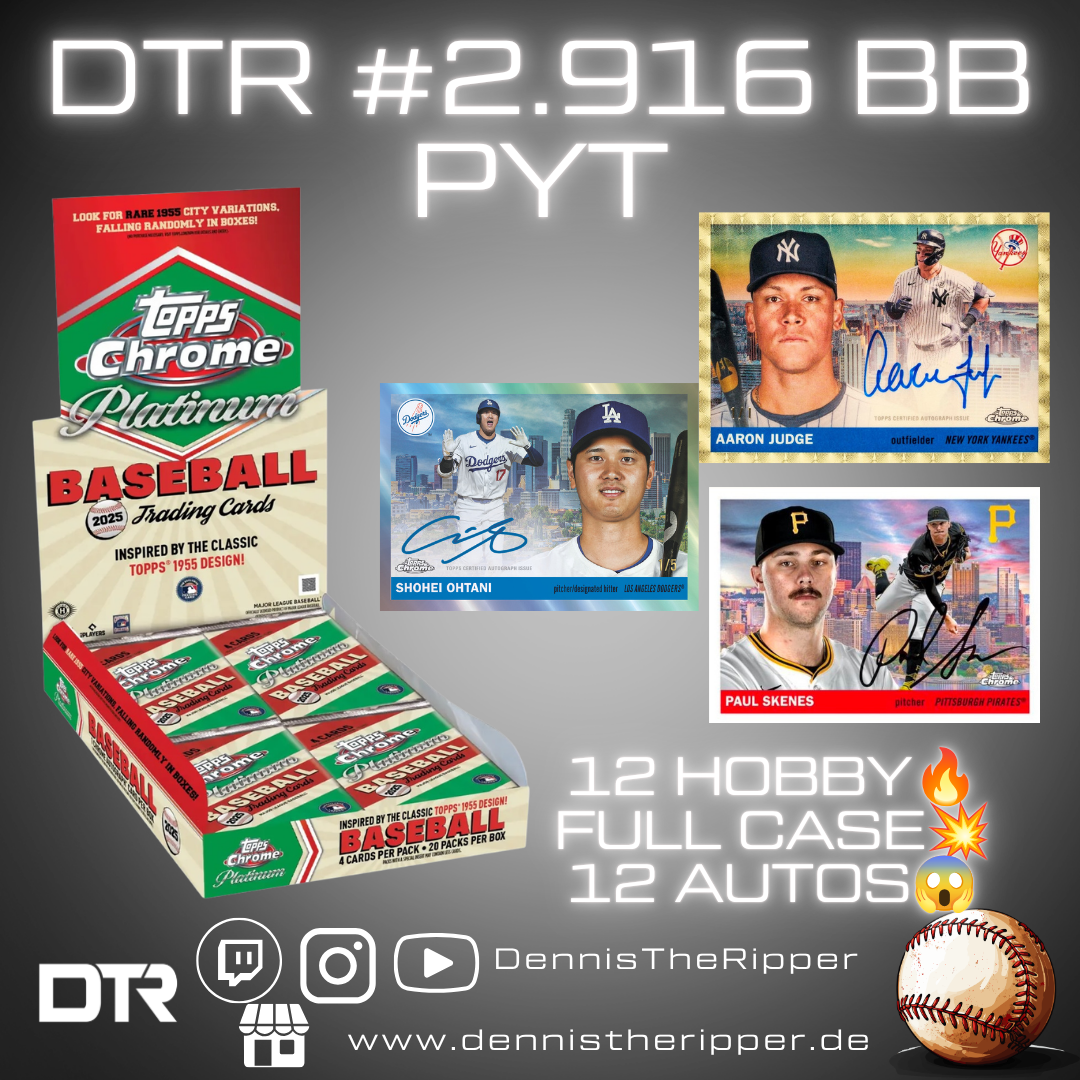 DTR #2916 BB Chrome Platinum Hobby Full Case PYT Group Break