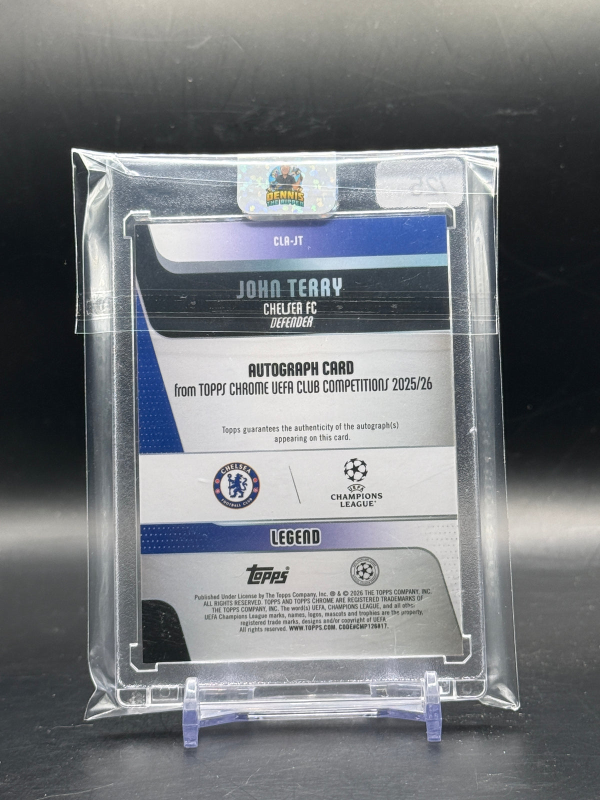 2025-26 Topps Chrome UCC John Terry Chelsea Orange Geometric Auto 24/25