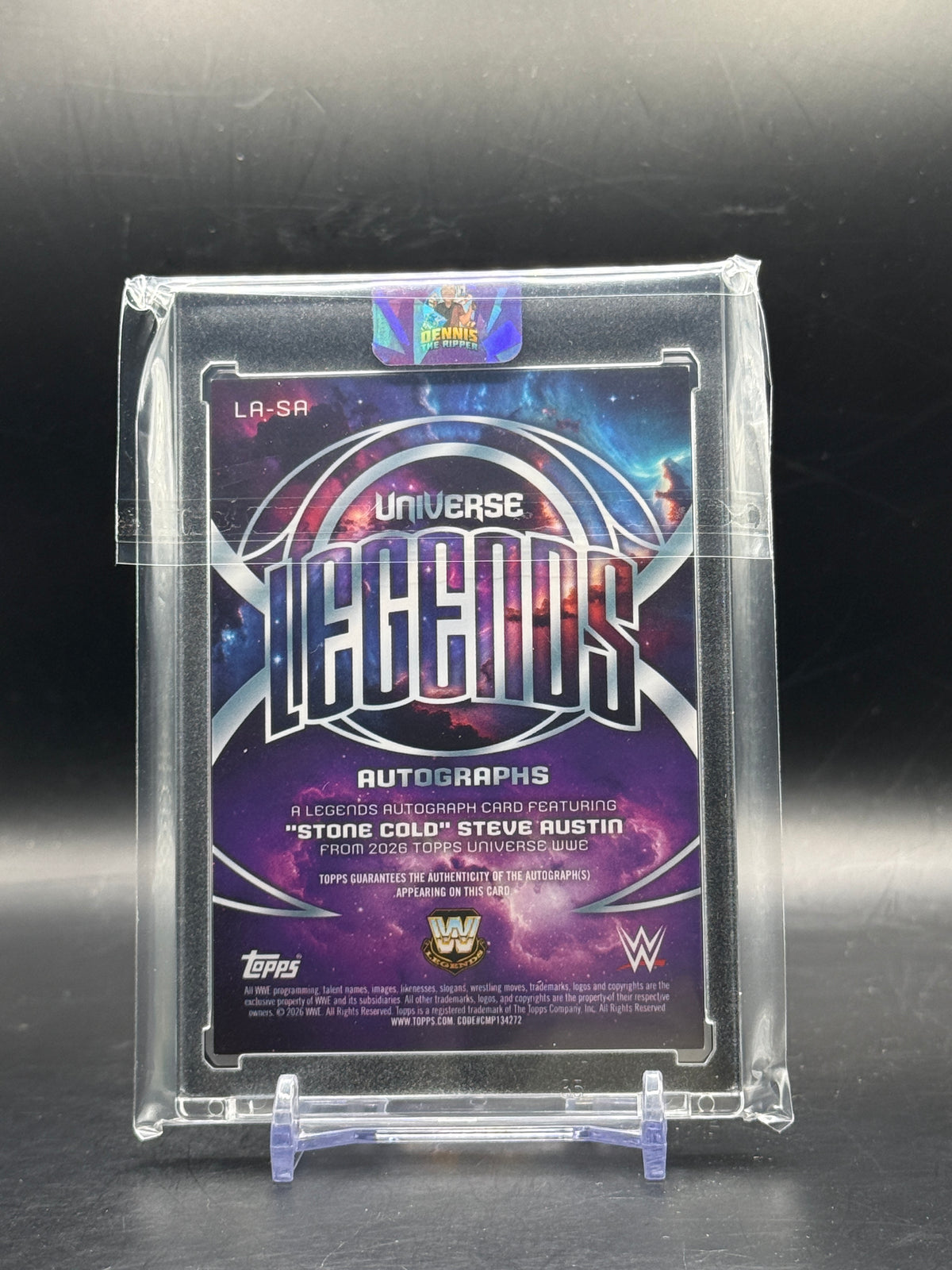 2026 Topps Universe WWE "Stone Cold" Steve Austin Gold Stone Auto 89/99