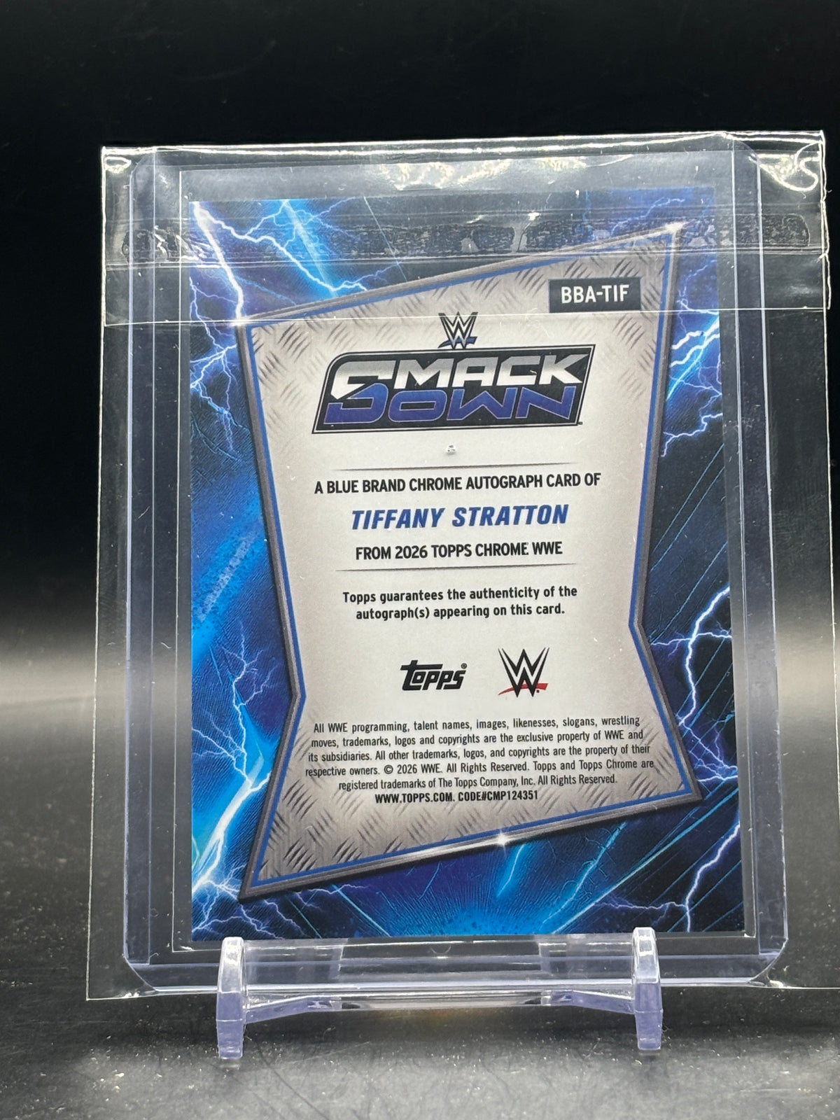2026 Topps Chrome WWE Tiffany Stratton Geometric Refactor Auto
