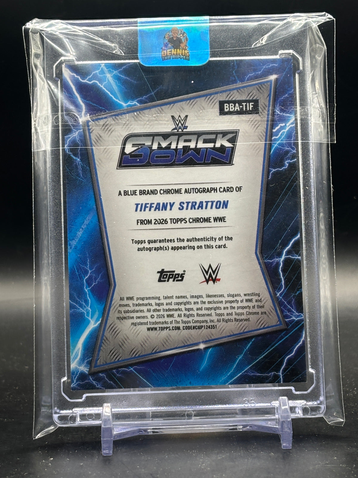 2026 Topps Chrome WWE Tiffany Stratton Auto