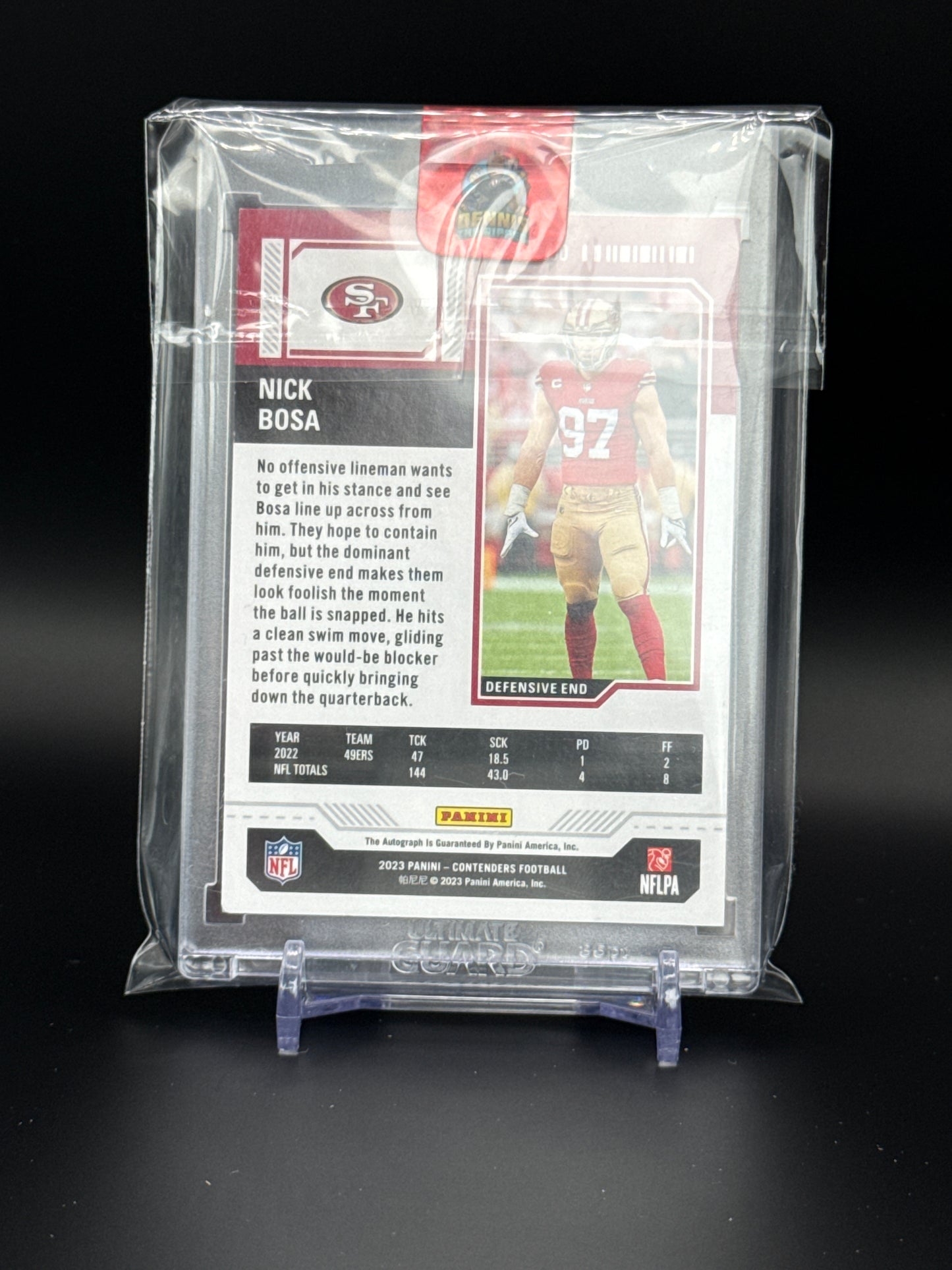 2023 Panini Contenders NFL Nick Bosa San Francisco 49ers Auto