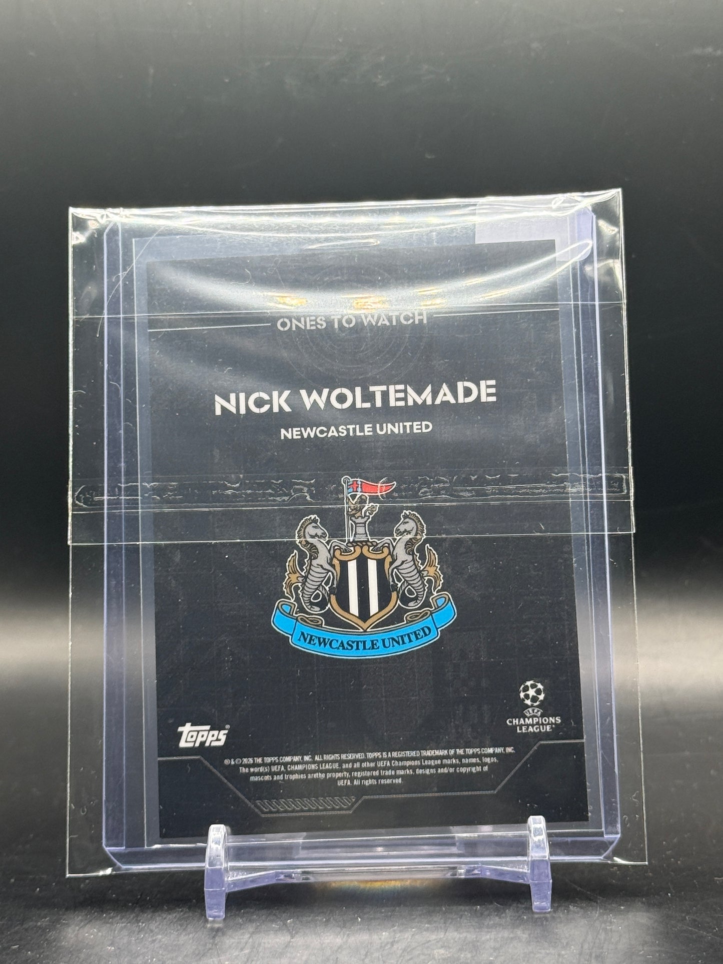 2025-26 Topps Knockout Nick Woltemade Newcastle United Black 05/10