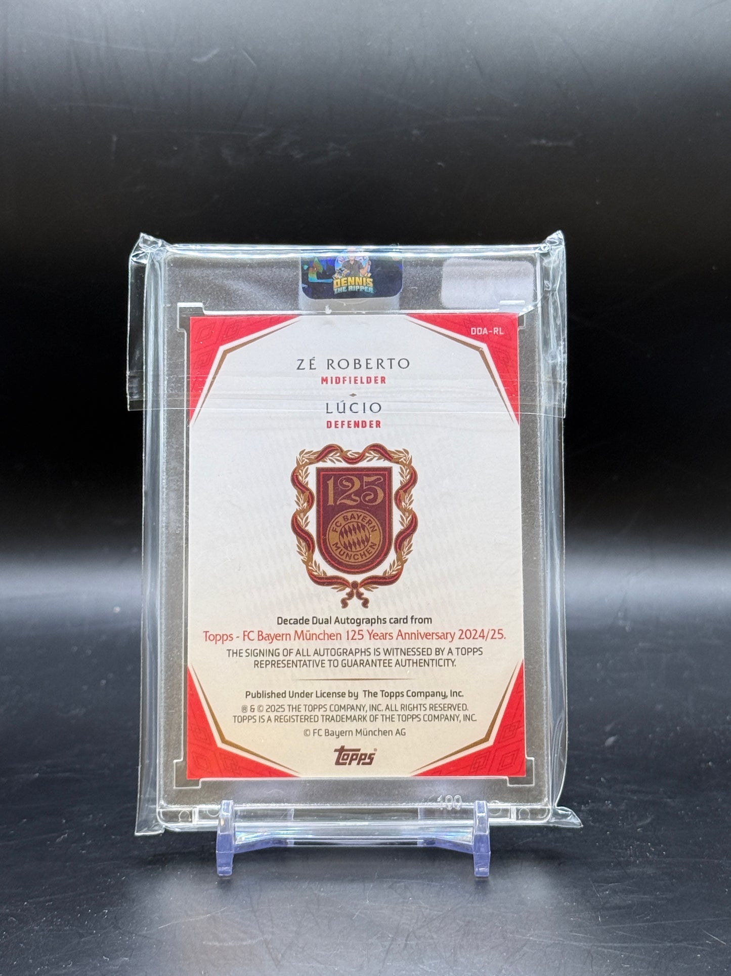 2025 Topps 125 Years FC Bayern München Ze Roberto / Lucio Decade Dual Auto 03/10