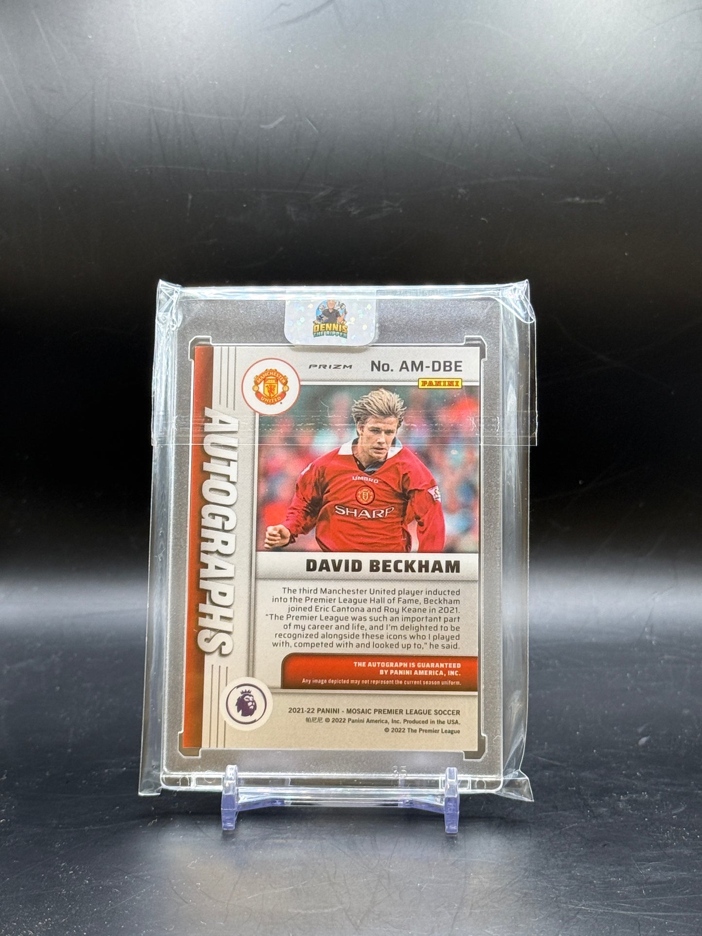 2021-22 Panini Mosaic Premier League David Beckham Manchester United Auto