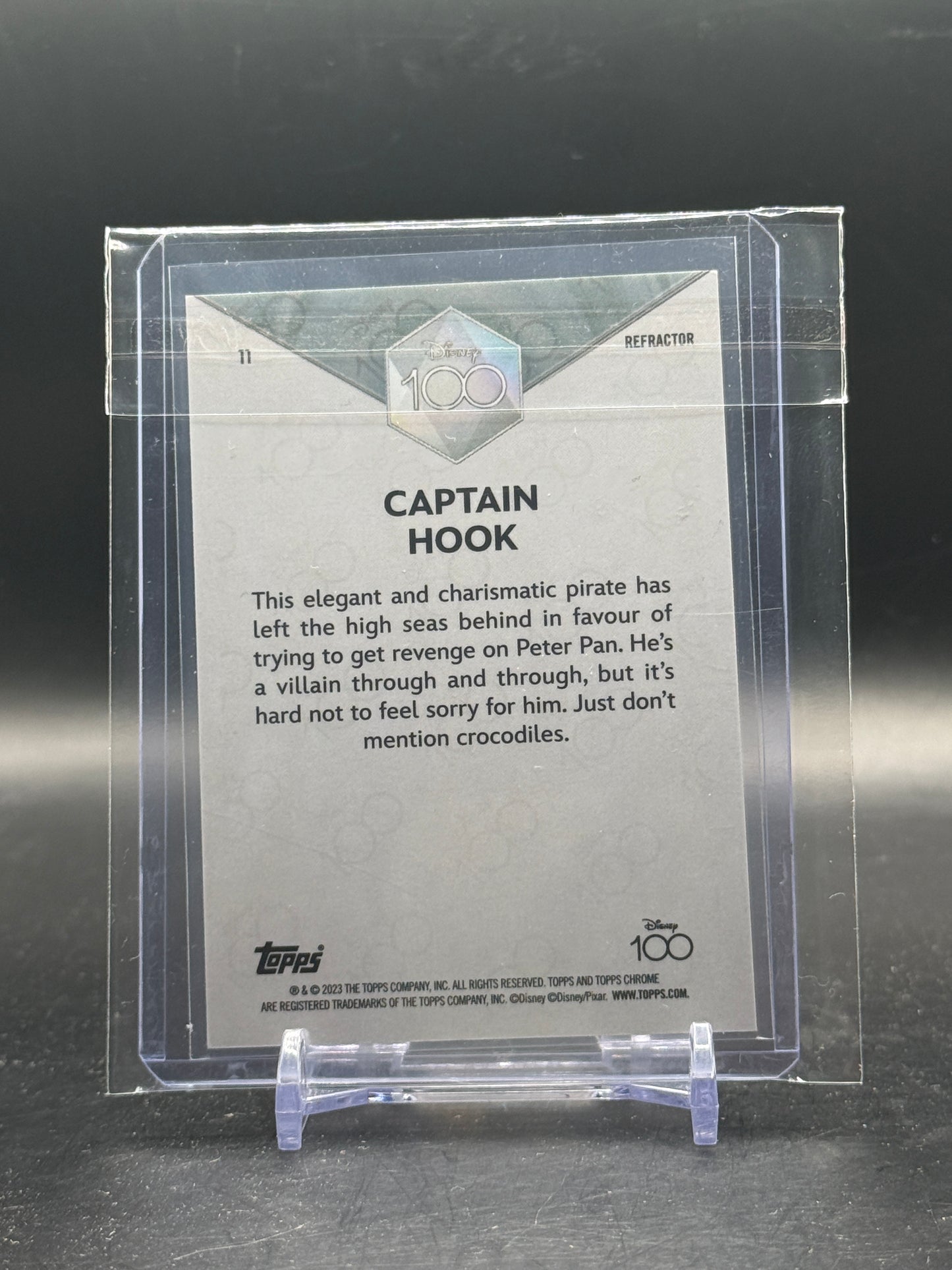 2023 Topps Chrome Disney Captain Hook Refractor