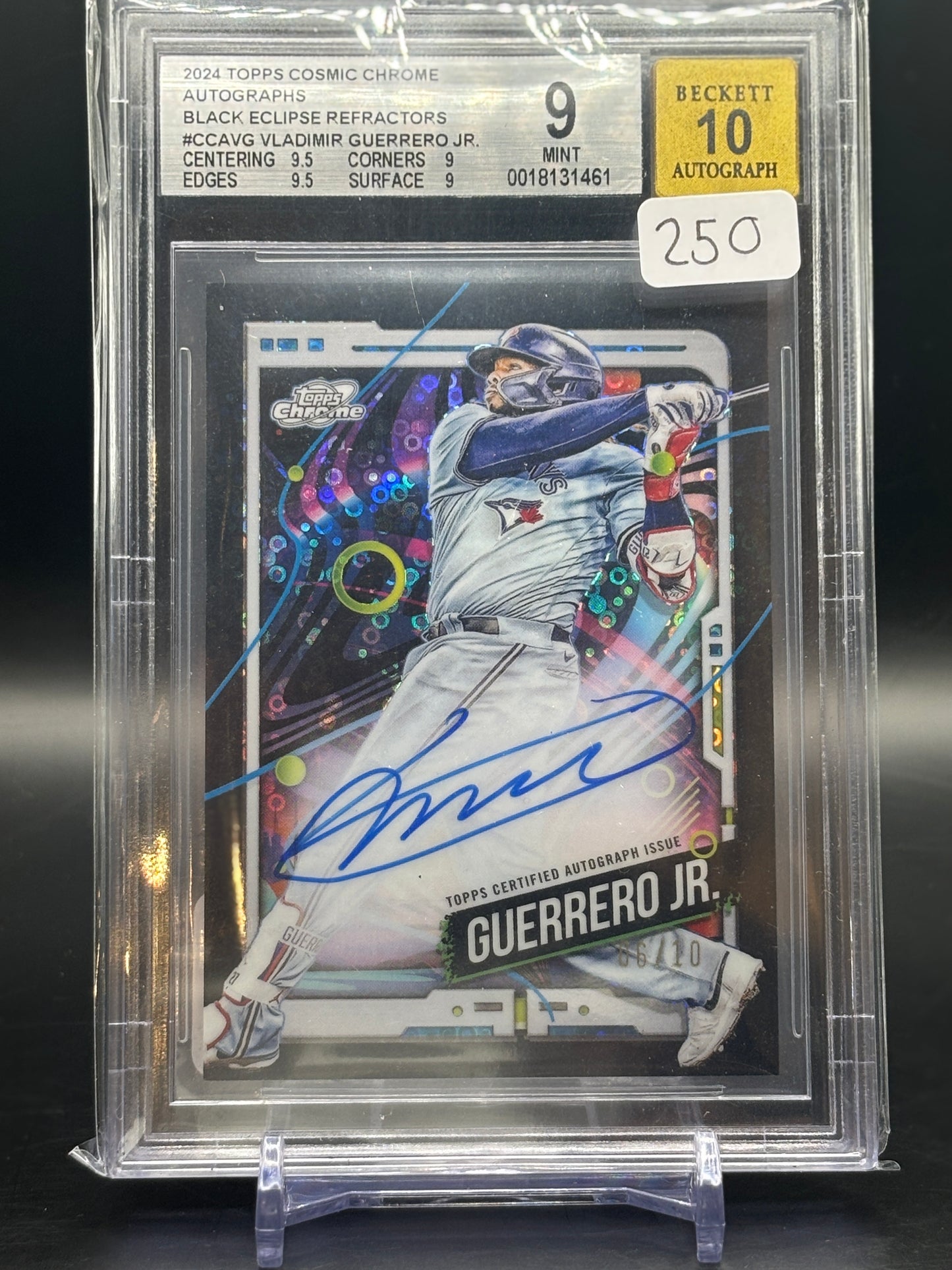 2024 Topps Cosmic Vladimir Guerrero Jr. Black Auto /10 BGS 9
