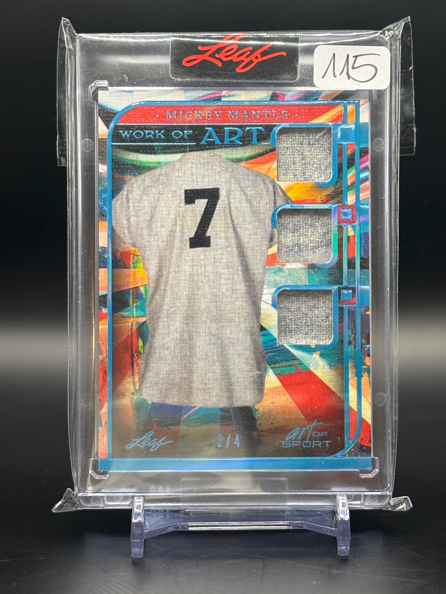 2023 Leaf Art of sports Mickey Mantle Patch /4