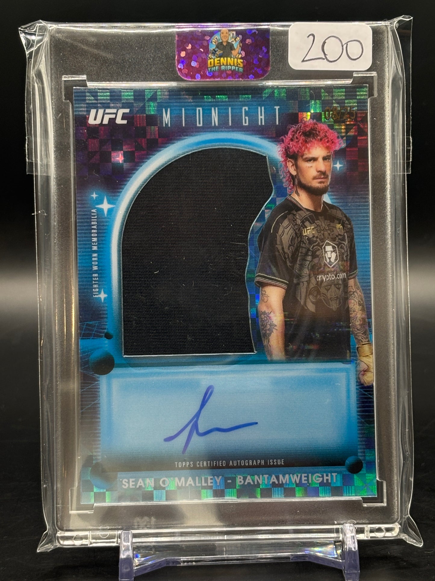 2025 Topps Midnight Sean O'Malley Patch Auto /25