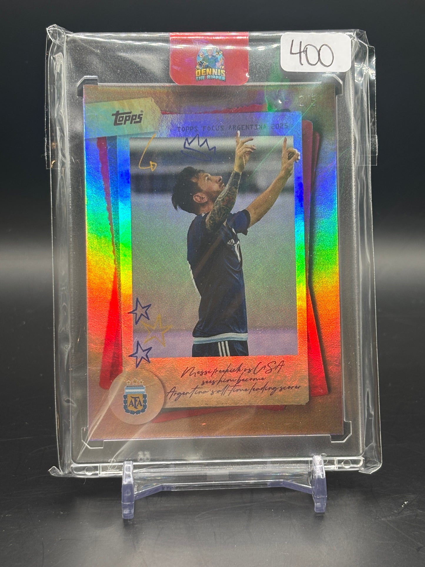 2025 Topps Focus Lionel Messi Red 2/5