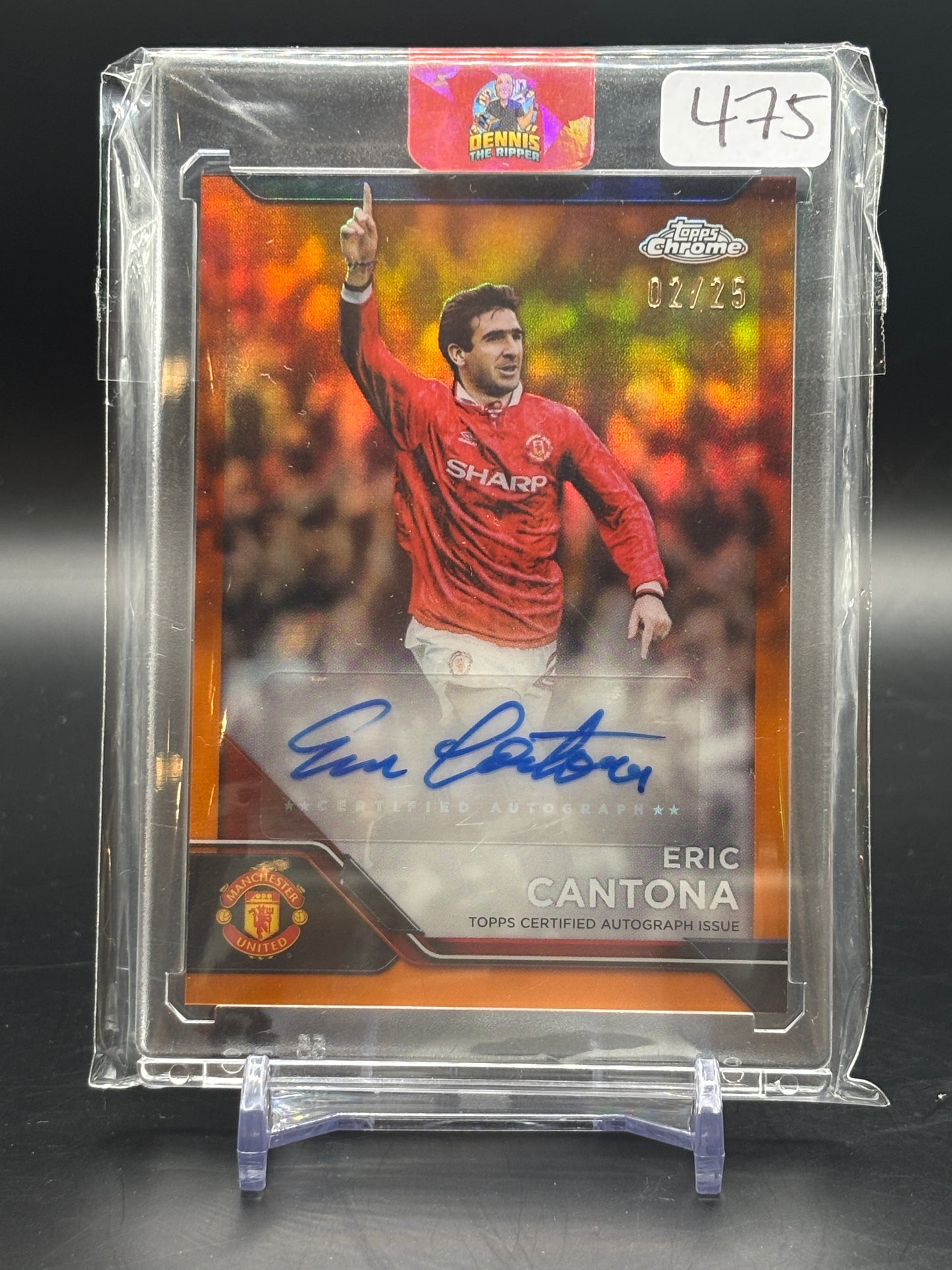 2024/2025 Topps Chrome ManU Eric Cantona Auto 2/25