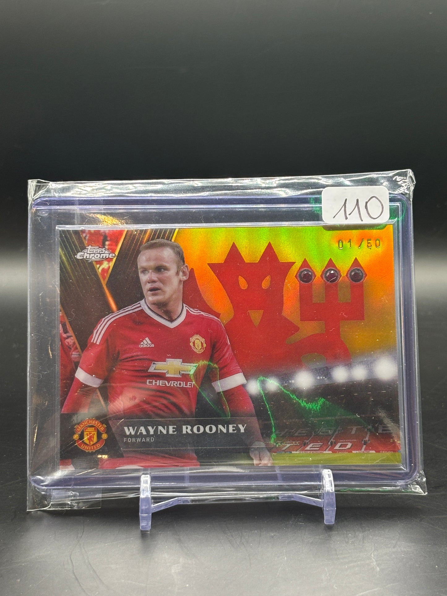 2024/2025 Topps Chrome Deluxe Edition Manchester United Wayne Rooney 01/50