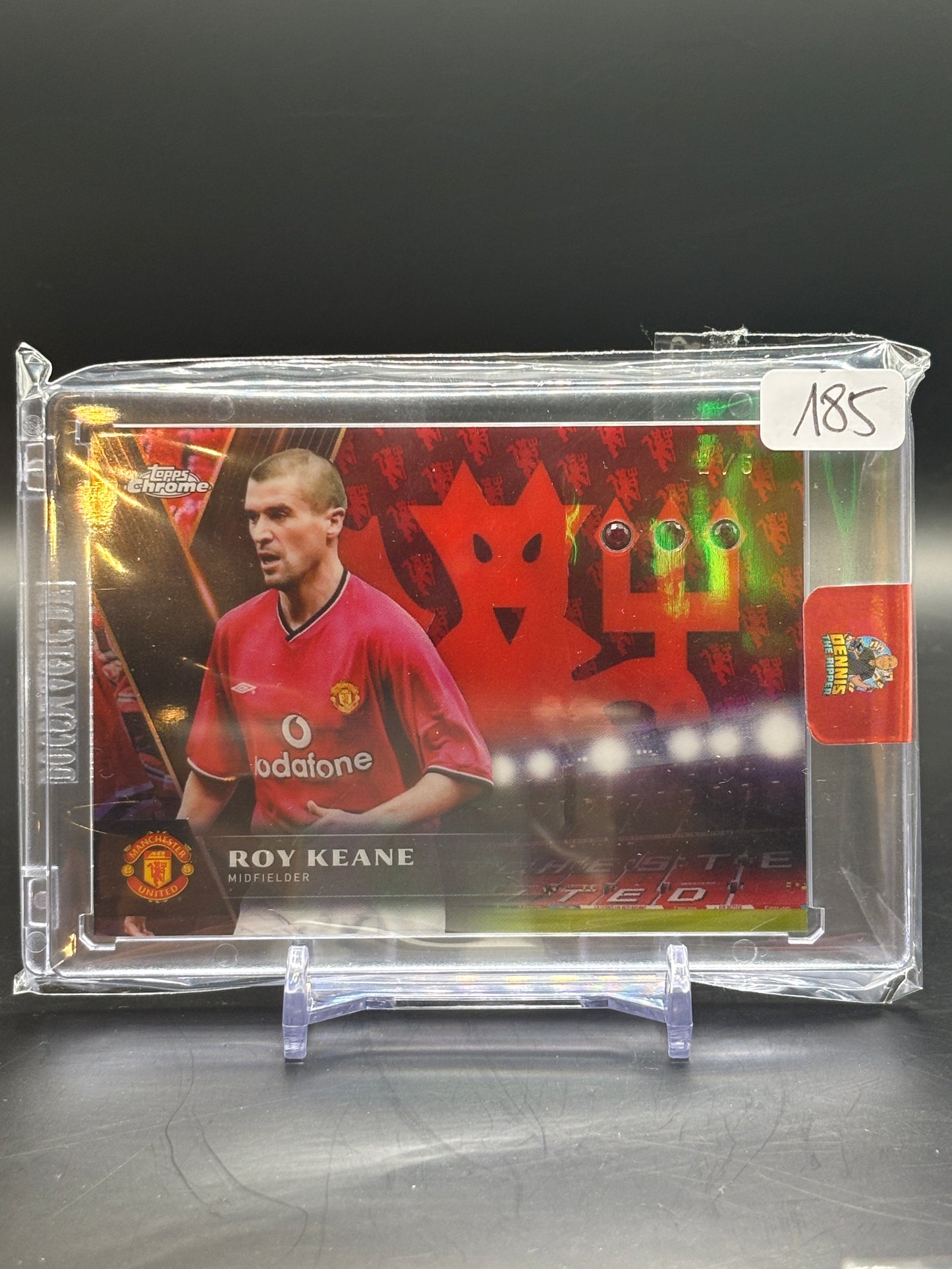 2024/2025 Topps Chrome ManU Roy Keane Rubies Card 2/5