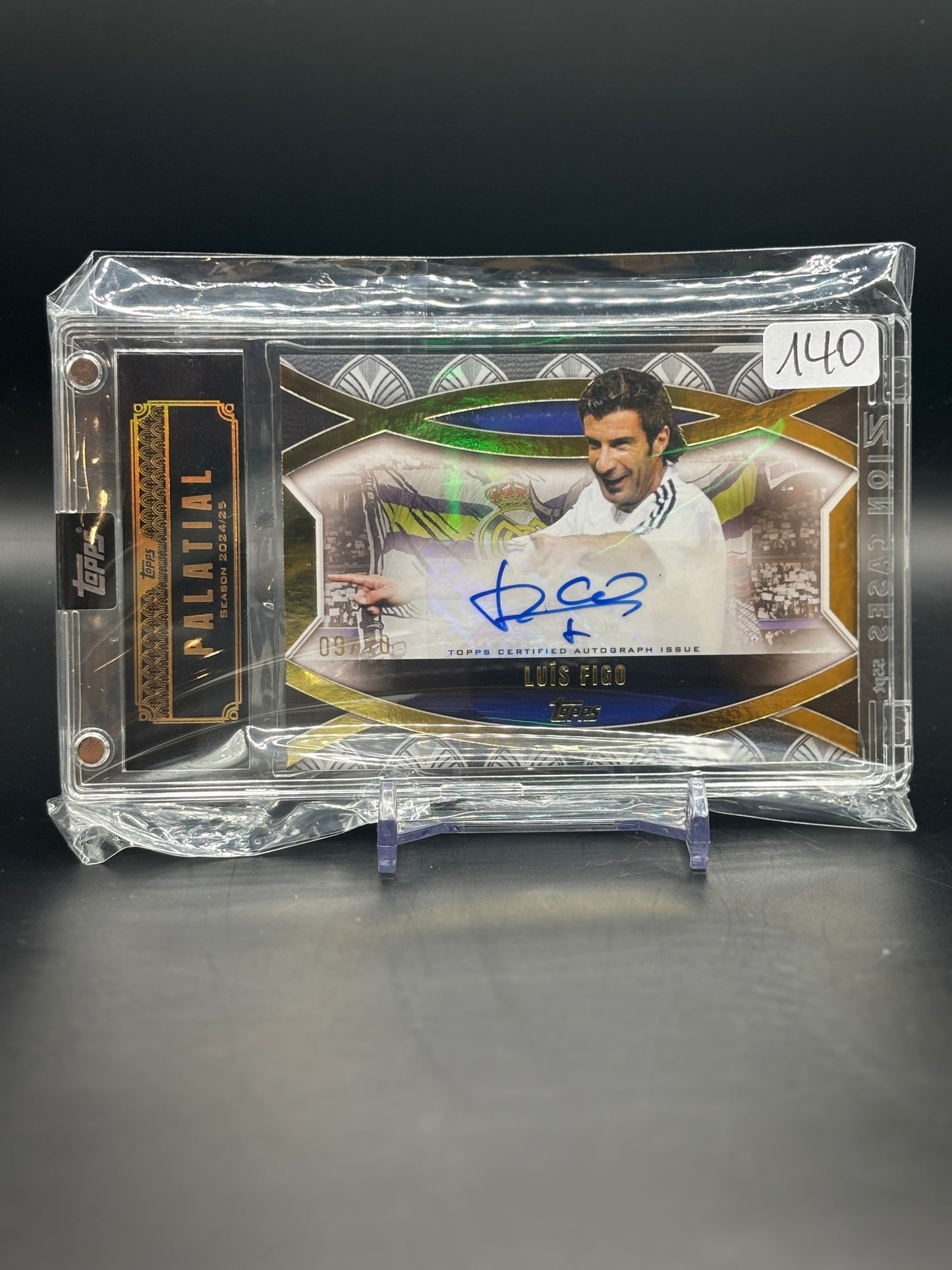 2024-2025 Topps Palantial Real Madrid CF Luis Figo Real Madrid Auto / 09/10