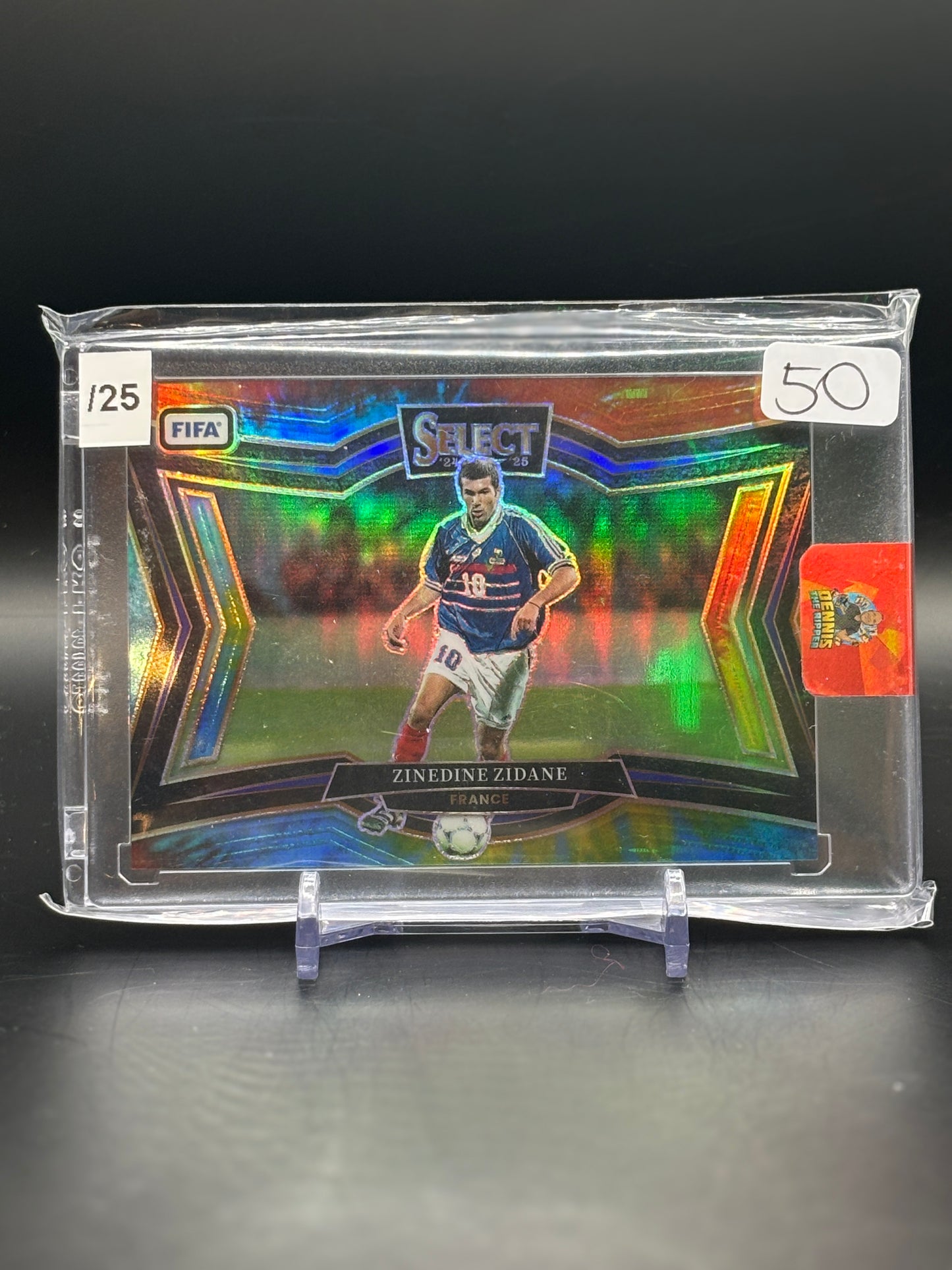 2024/25 Panini Select FIFA Zinedine Zidane Tie-Dye Field Level /25