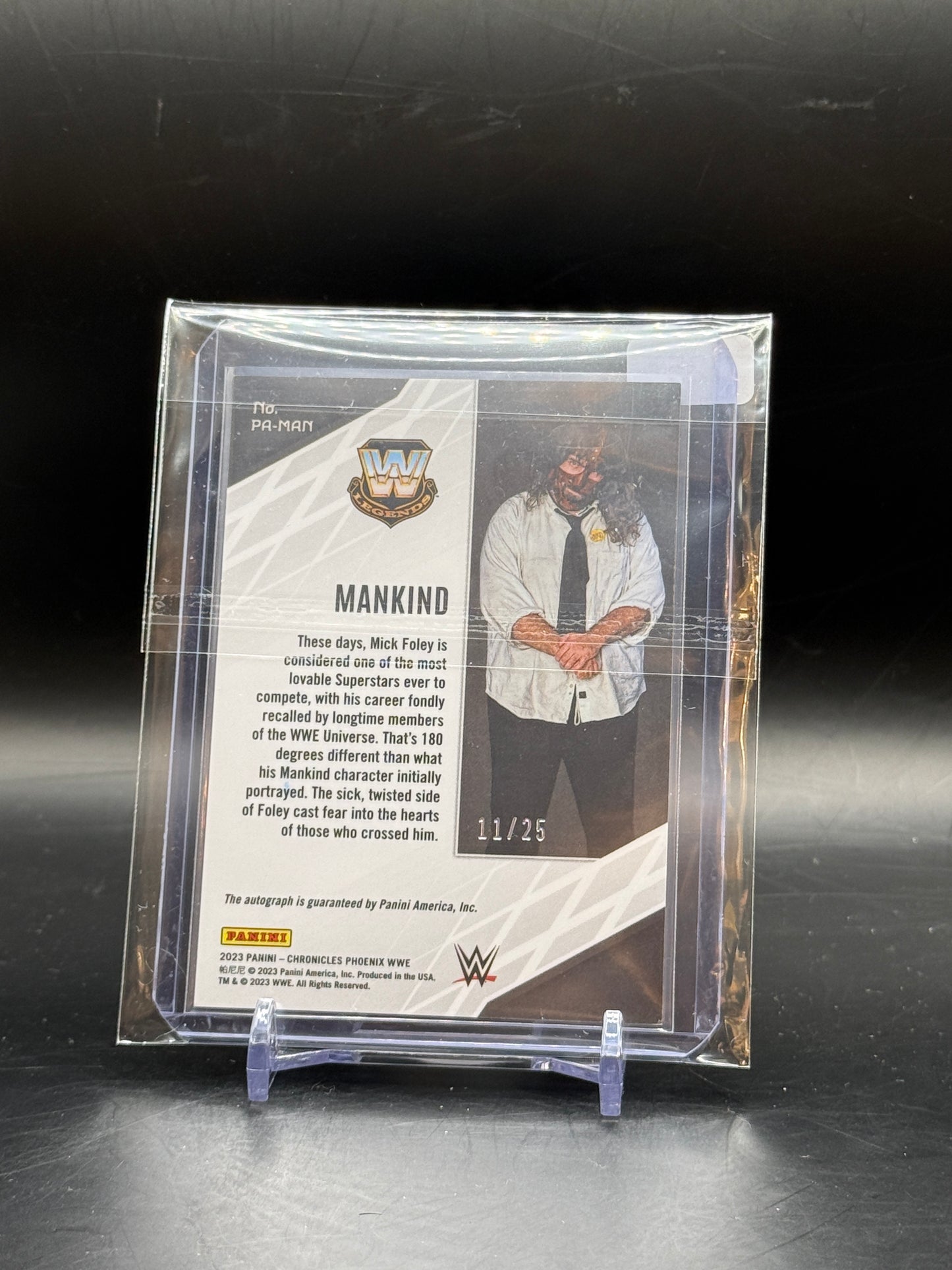 2023 Panini Chronicles Phoenix WWE Mankind Auto 11/25