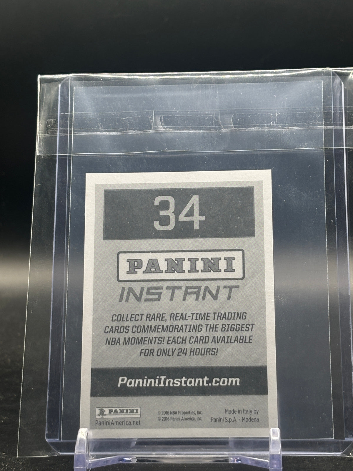 2016 Panini Instant NBA Kristaps Porzingis New York Knicks Nr. 34